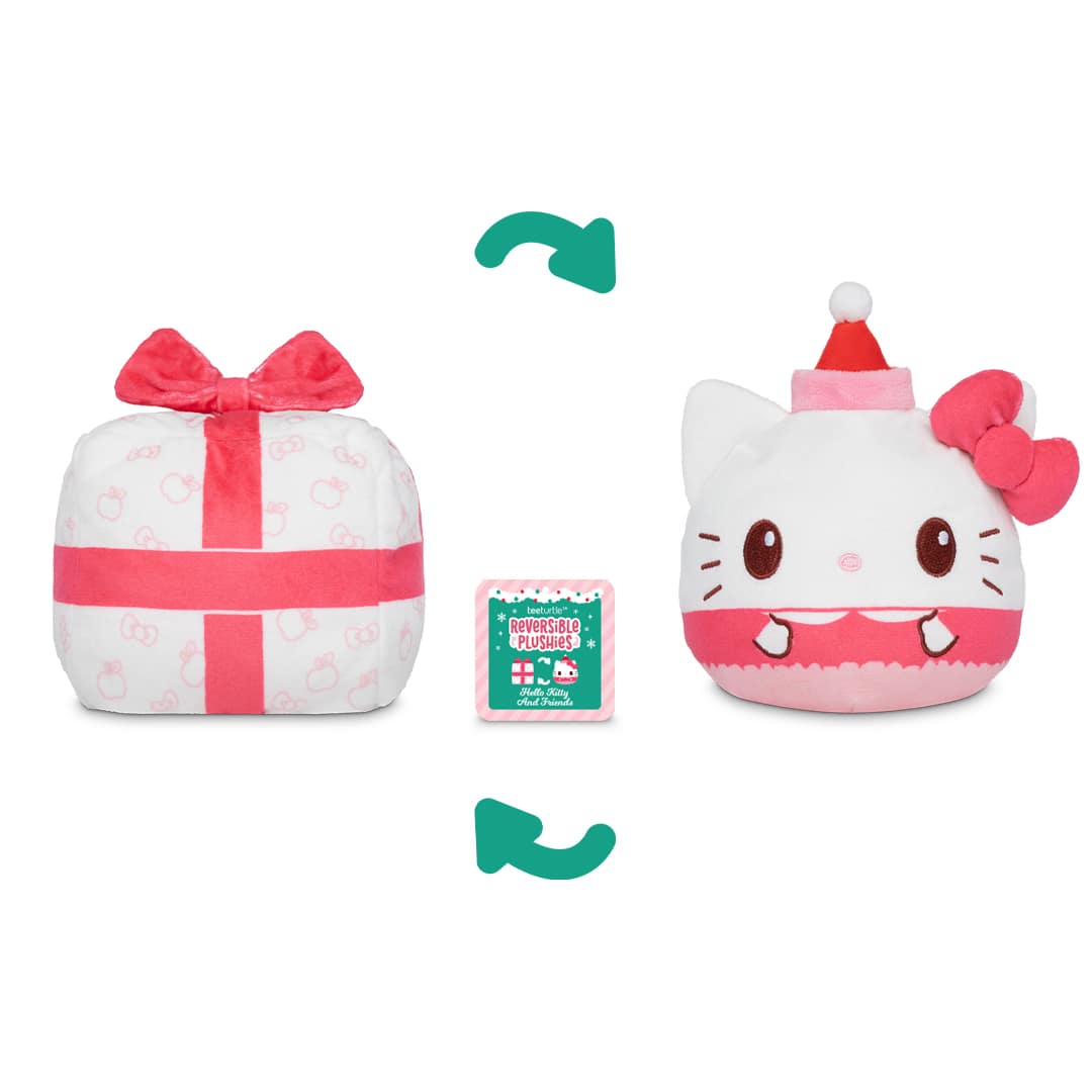 4&#x22; Hello Kitty&#xAE; Present &#x26; Hat Holiday Reversible Plushie