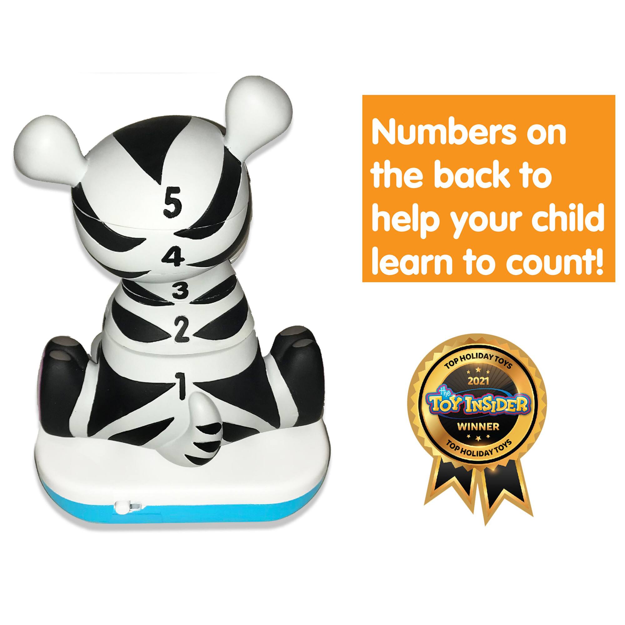 Stack-a-Roos Pals&#x2122; Baby Zebra Stacking Animal Tower