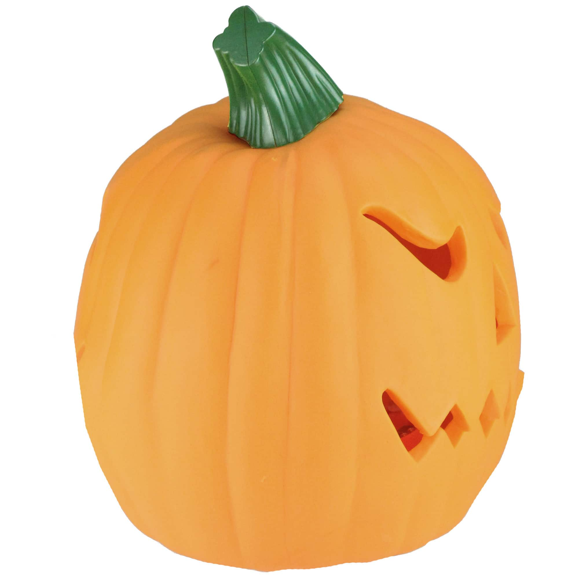 9.75&#x22; Orange Animated Double-Sided Pumpkin Halloween D&#xE9;cor