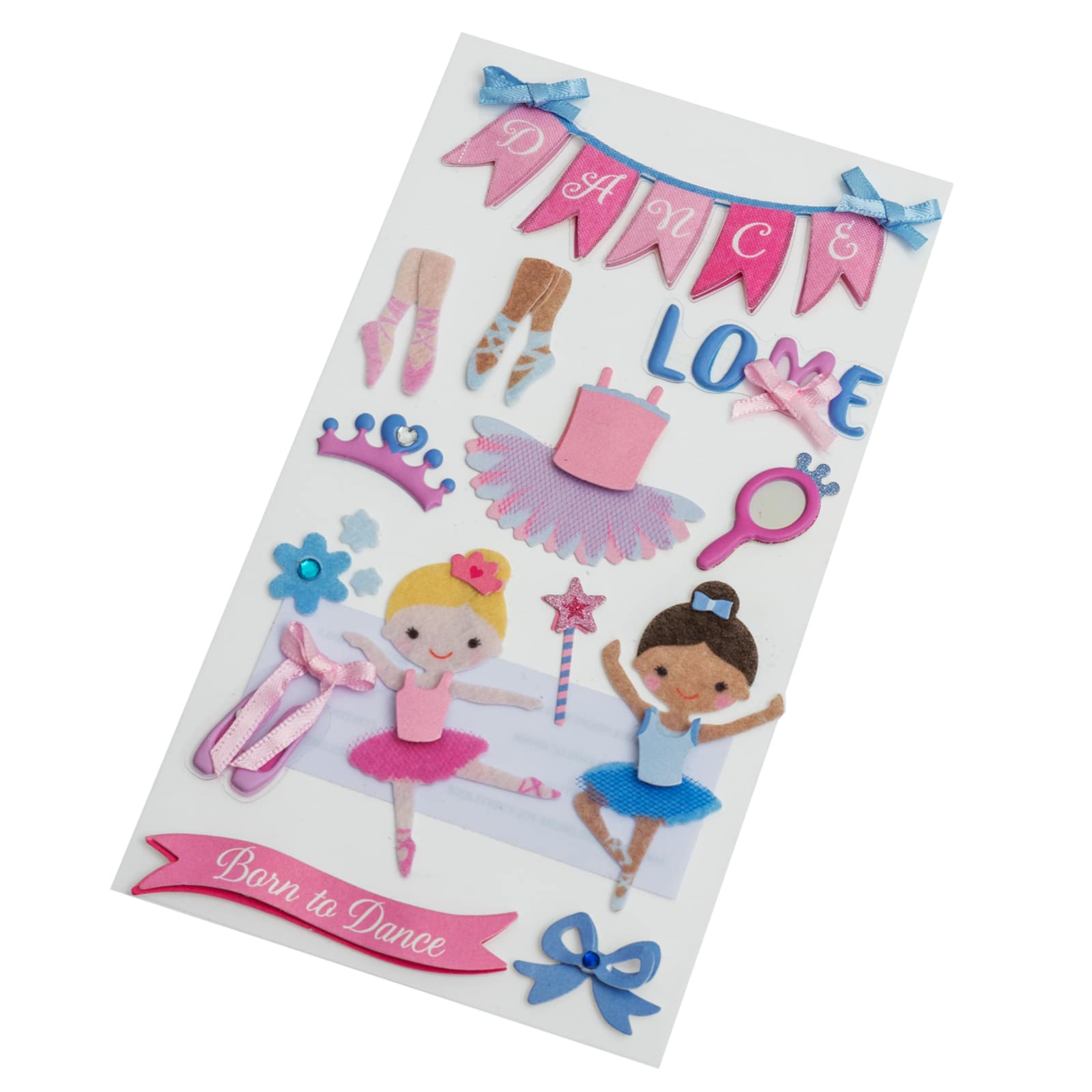12 Pack: Young Ballet Dimensional Stickers by Recollections™