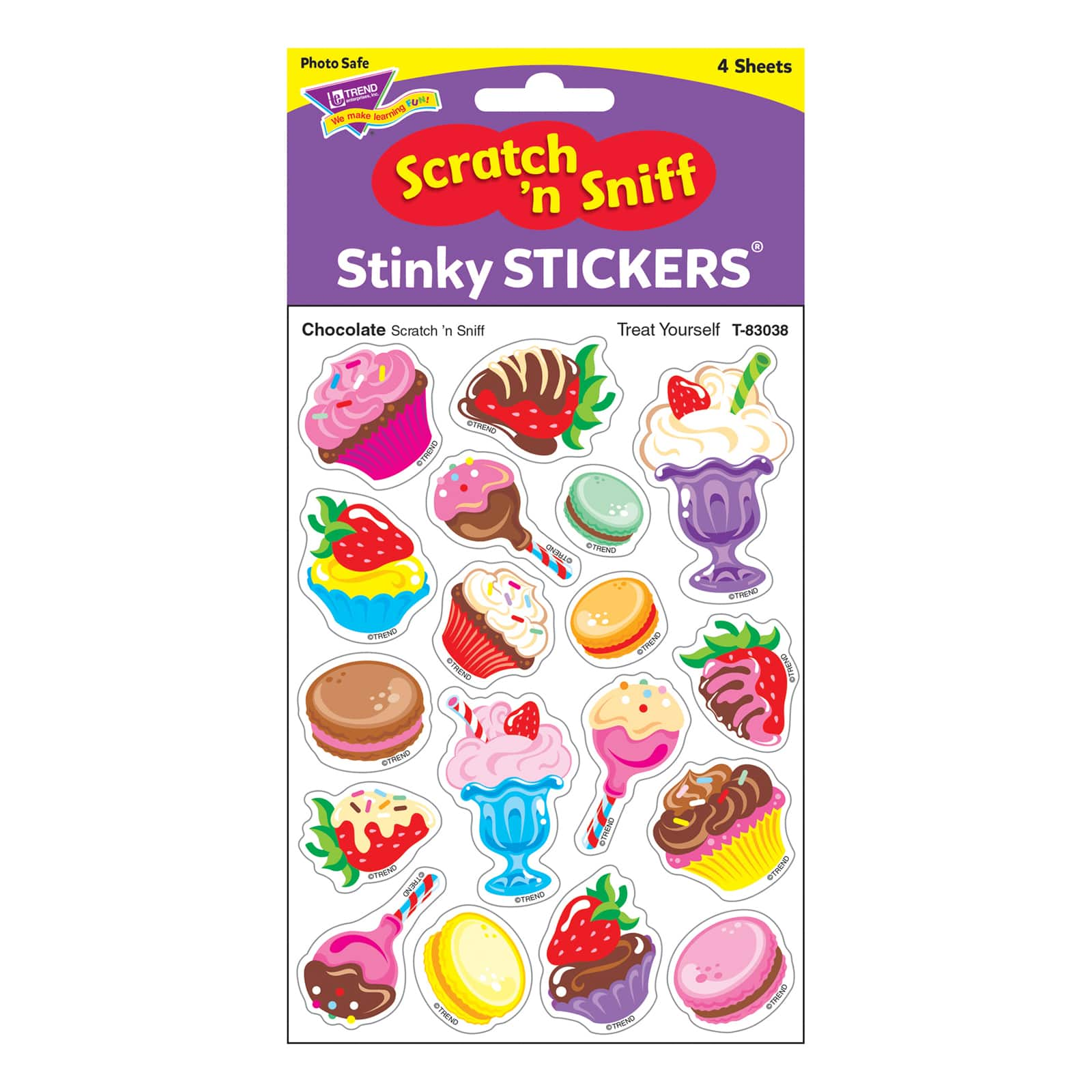 Trend Enterprises&#xAE; Treat Yourself Stinky Stickers&#xAE;, 6 Packs of 72