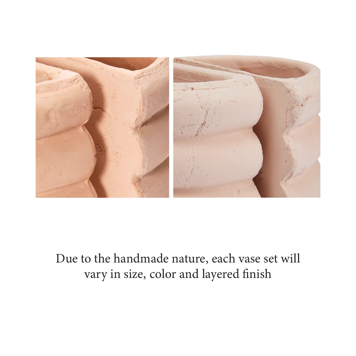 Hello Honey® Terracotta Half Circle Vase Bookends, 2ct.