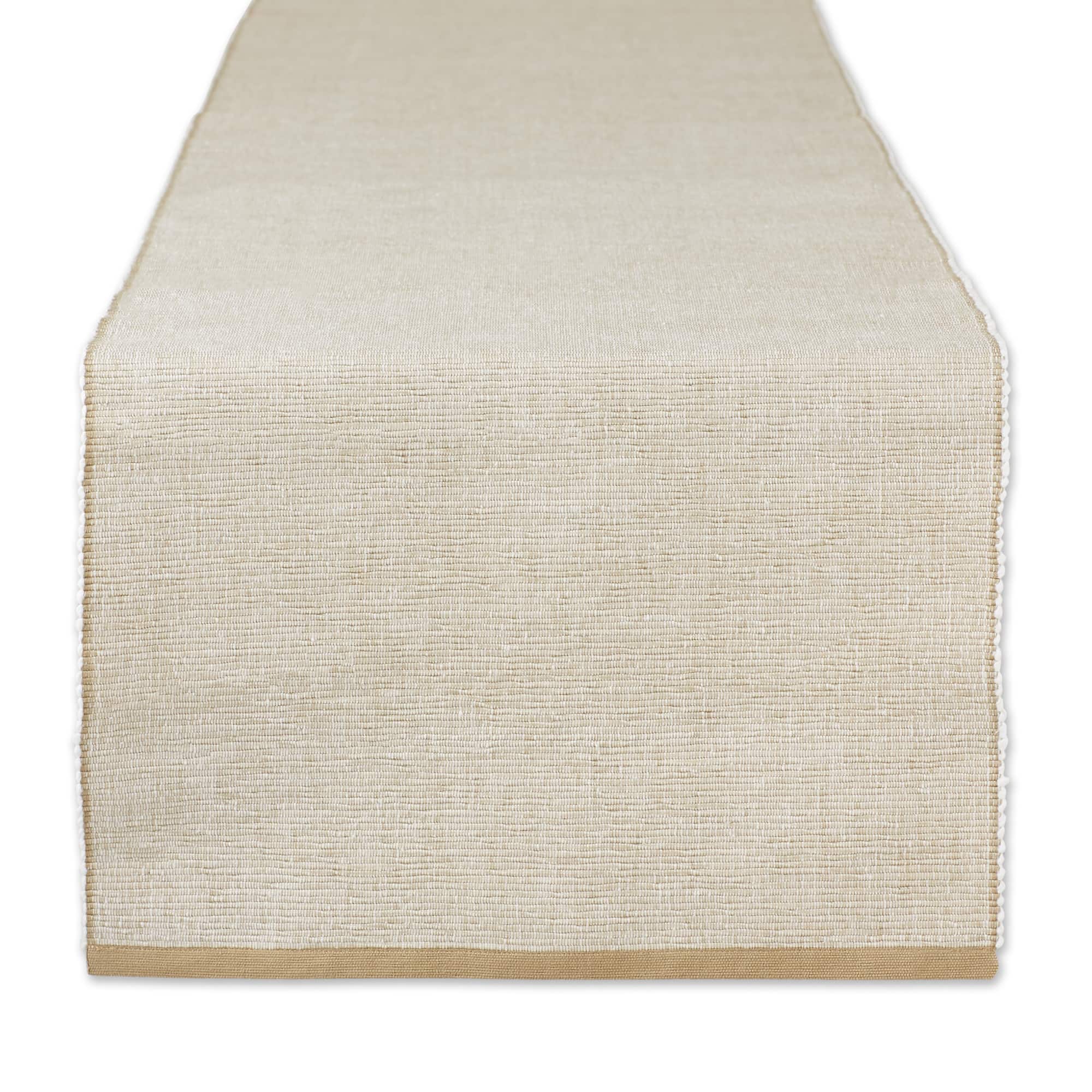 DII&#xAE; 72&#x22; Chambray Ribbed Cotton Table Runner
