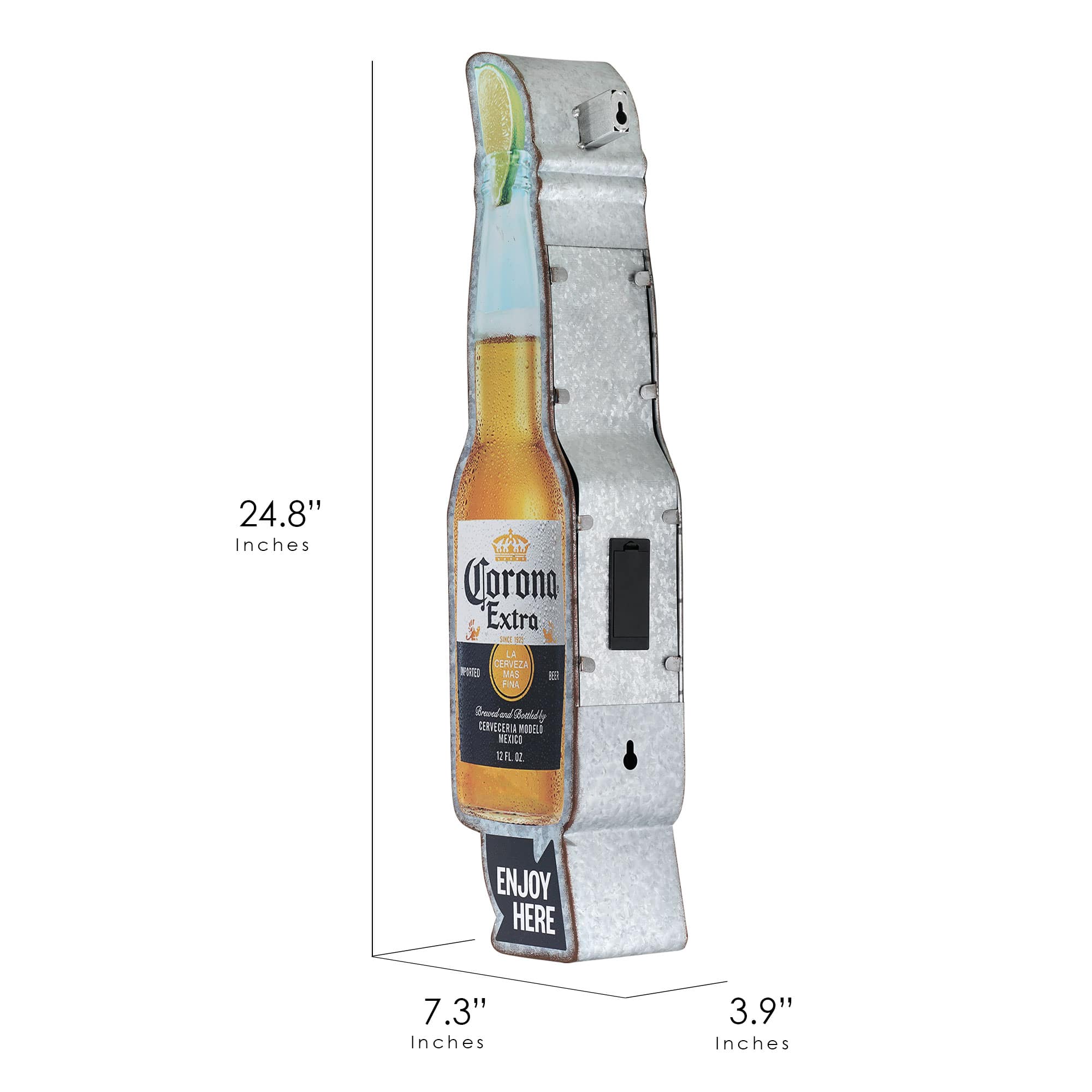 American Art Decor 25" Metal Corona Extra LED Marquee Sign