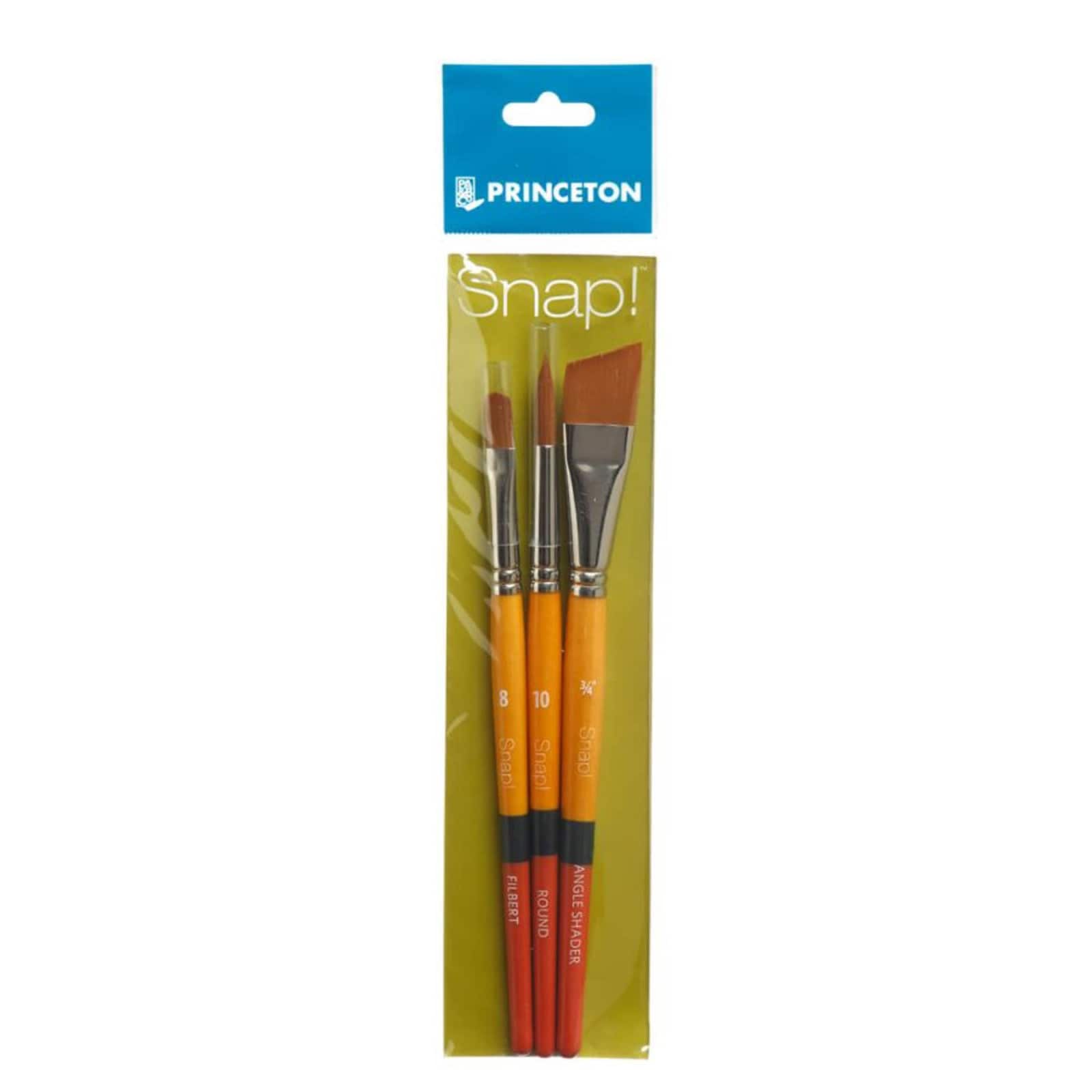Princeton&#x2122; Snap!&#x2122; Series 9650 Gold Taklon Brush Set