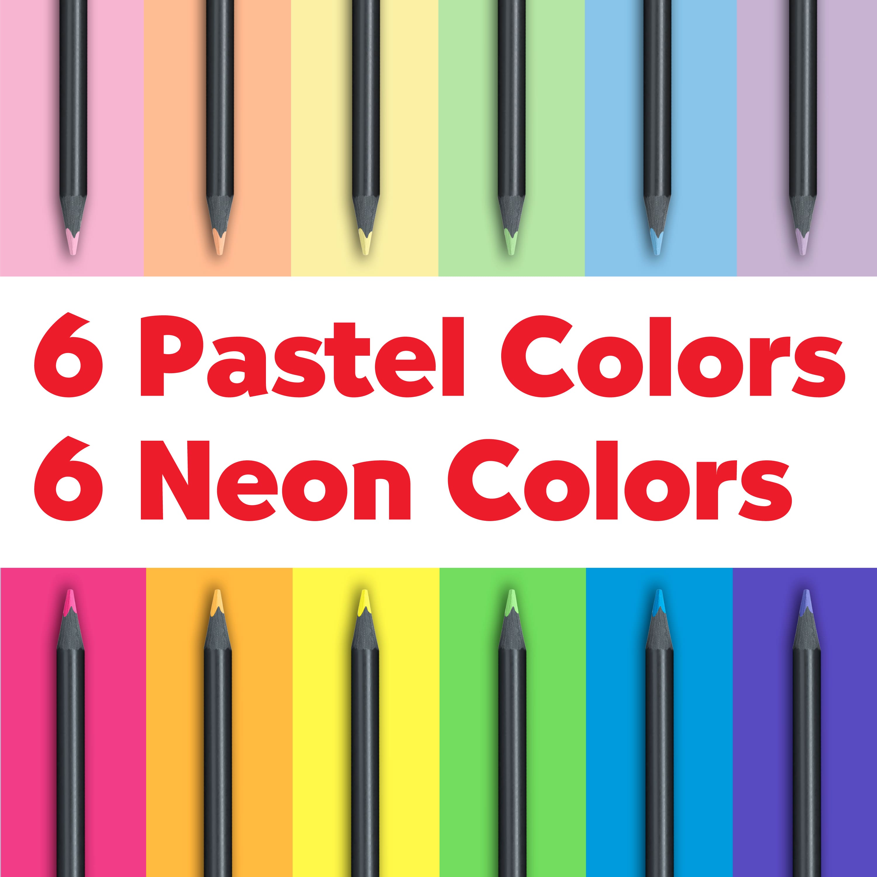 Lapices Faber Castell Supersoft Neon/pastel X 12 Colores