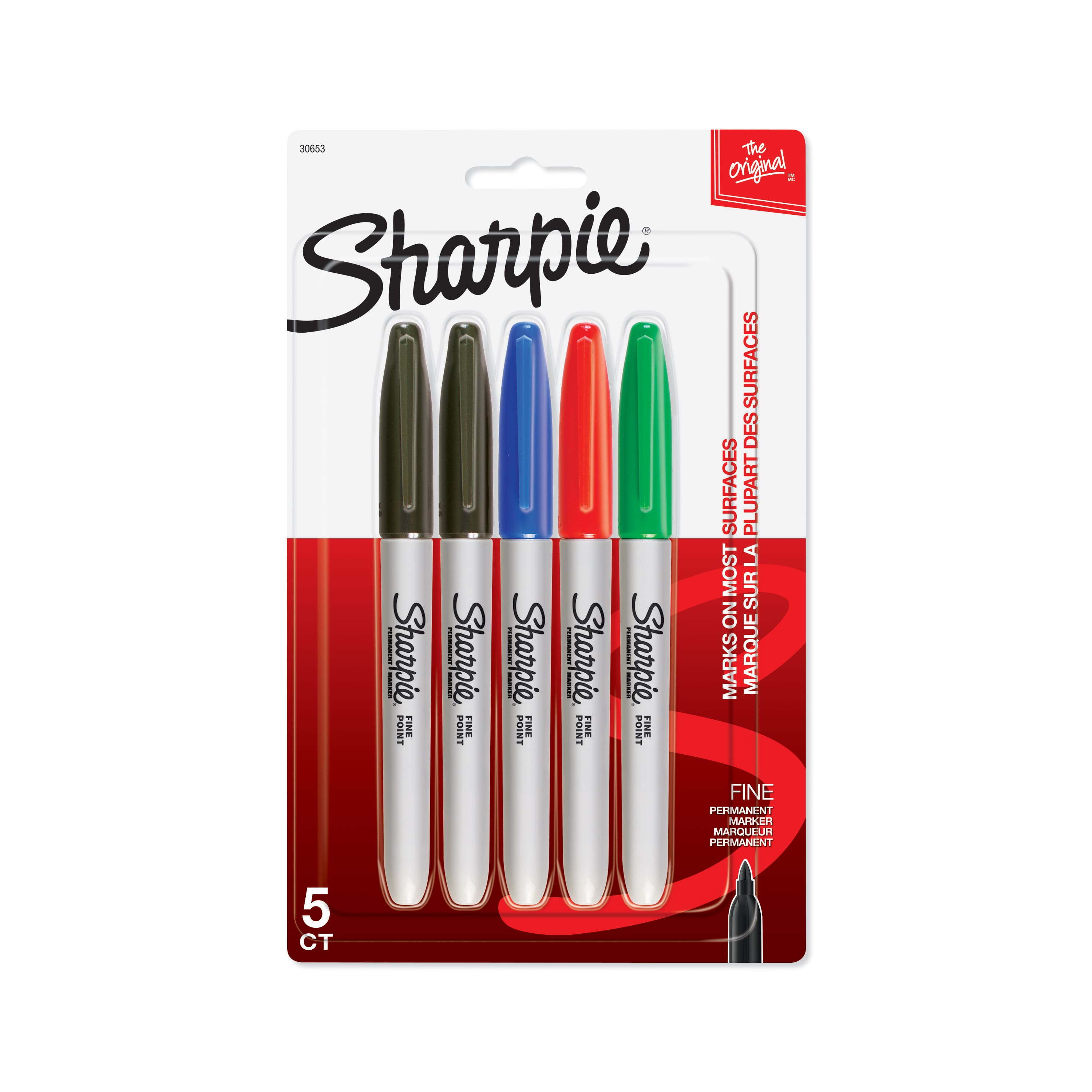 6 Packs: 5 ct. (30 total) Sharpie® Fine Point Permanent Markers