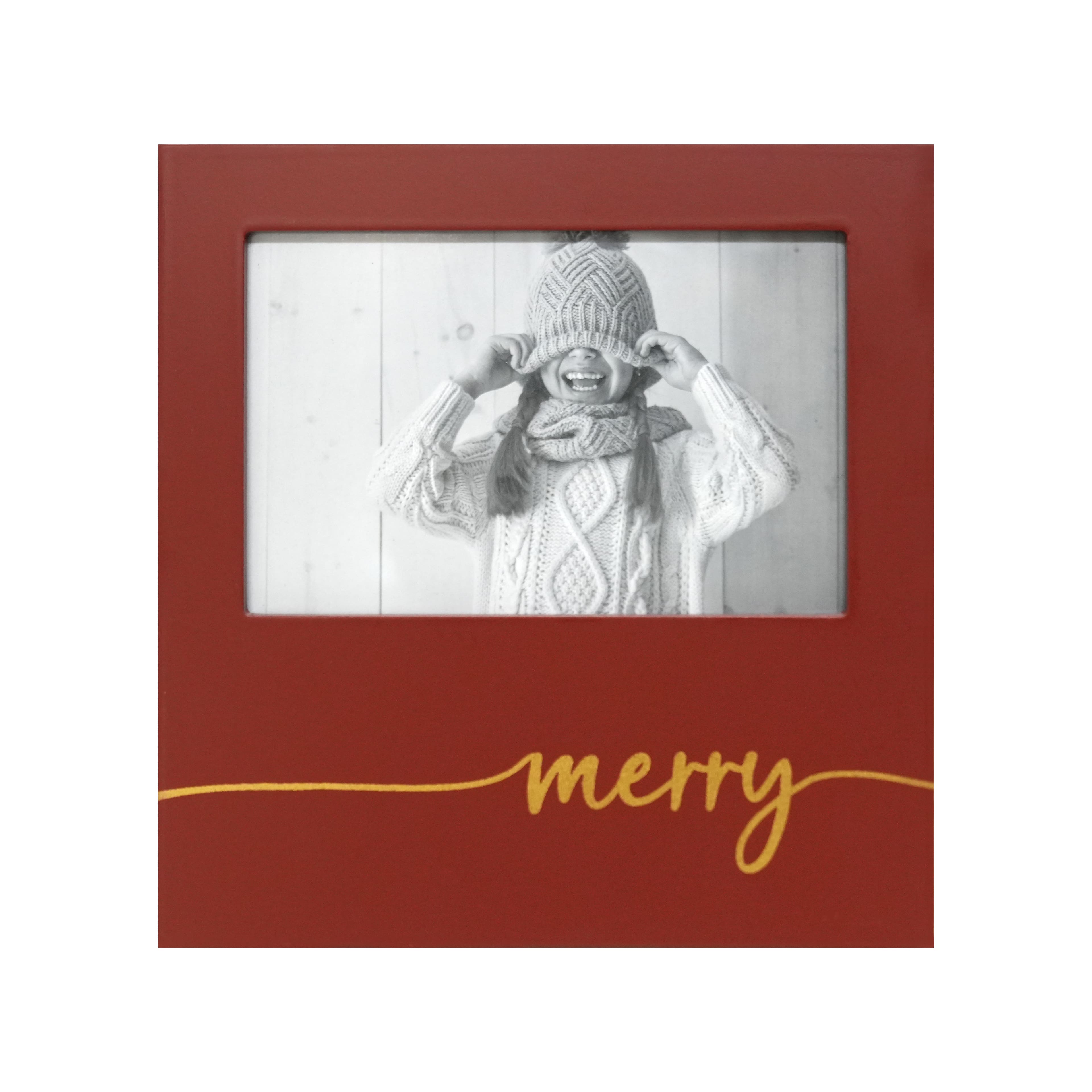 4&#x22; x 6&#x22; Red Merry Frame by Studio D&#xE9;cor&#xAE;