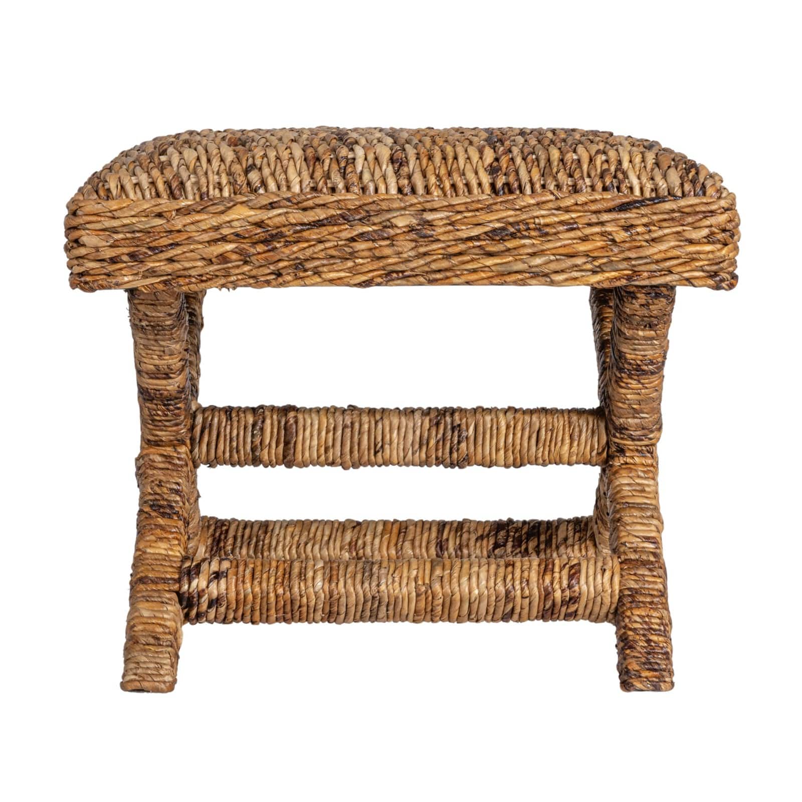 Hello Honey&#xAE; Natural Finish Woven Banana Leaf Stool