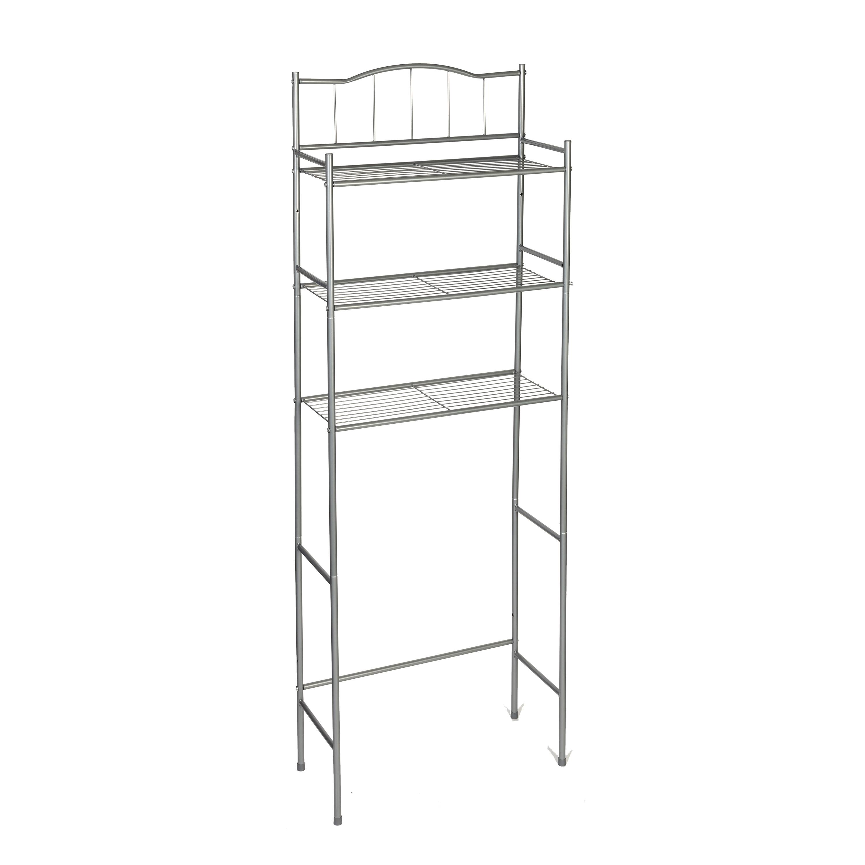 Honey Can Do Nickel 3-Shelf Over-The-Toilet Space Saver