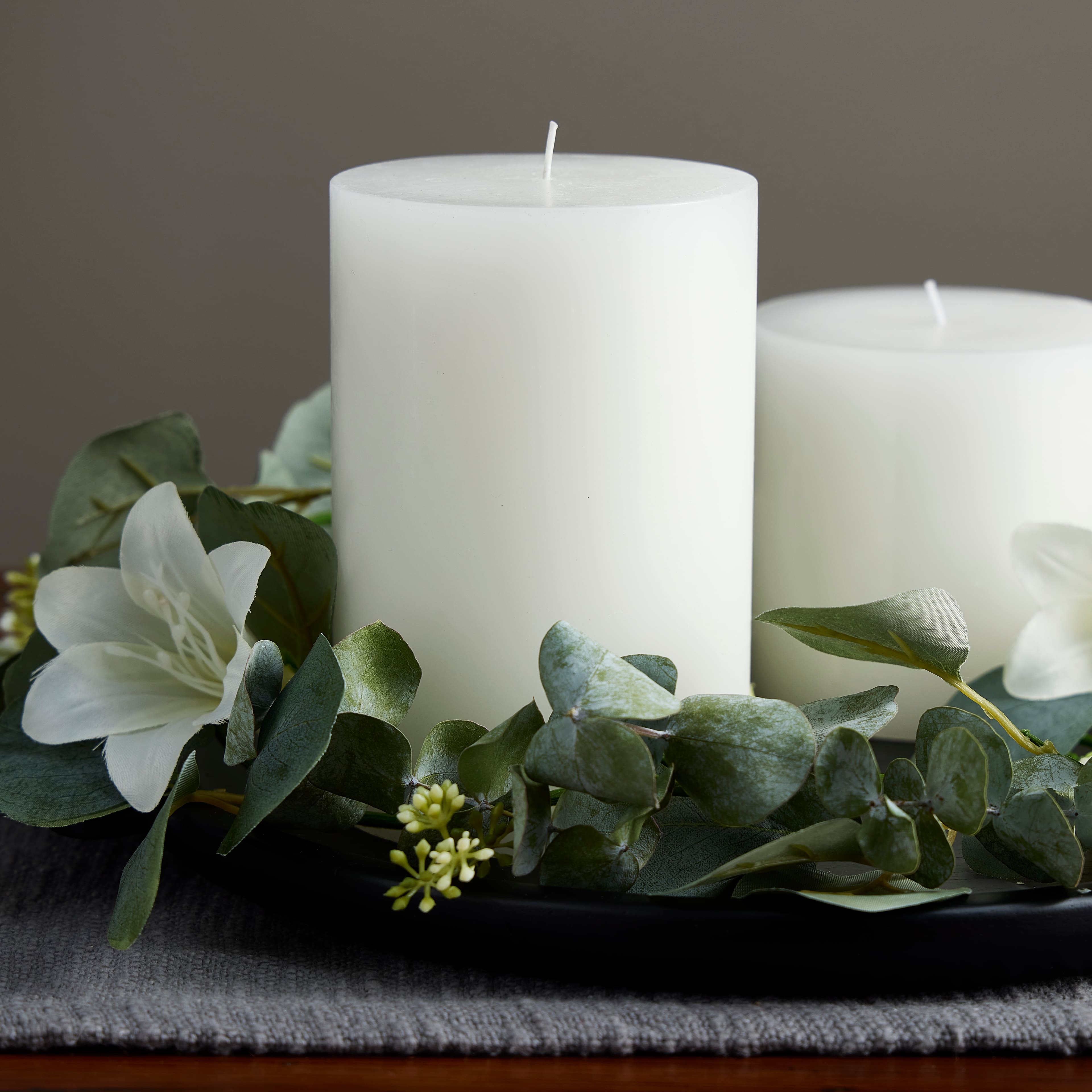 4" x 6" White Pillar Candle by Ashland®