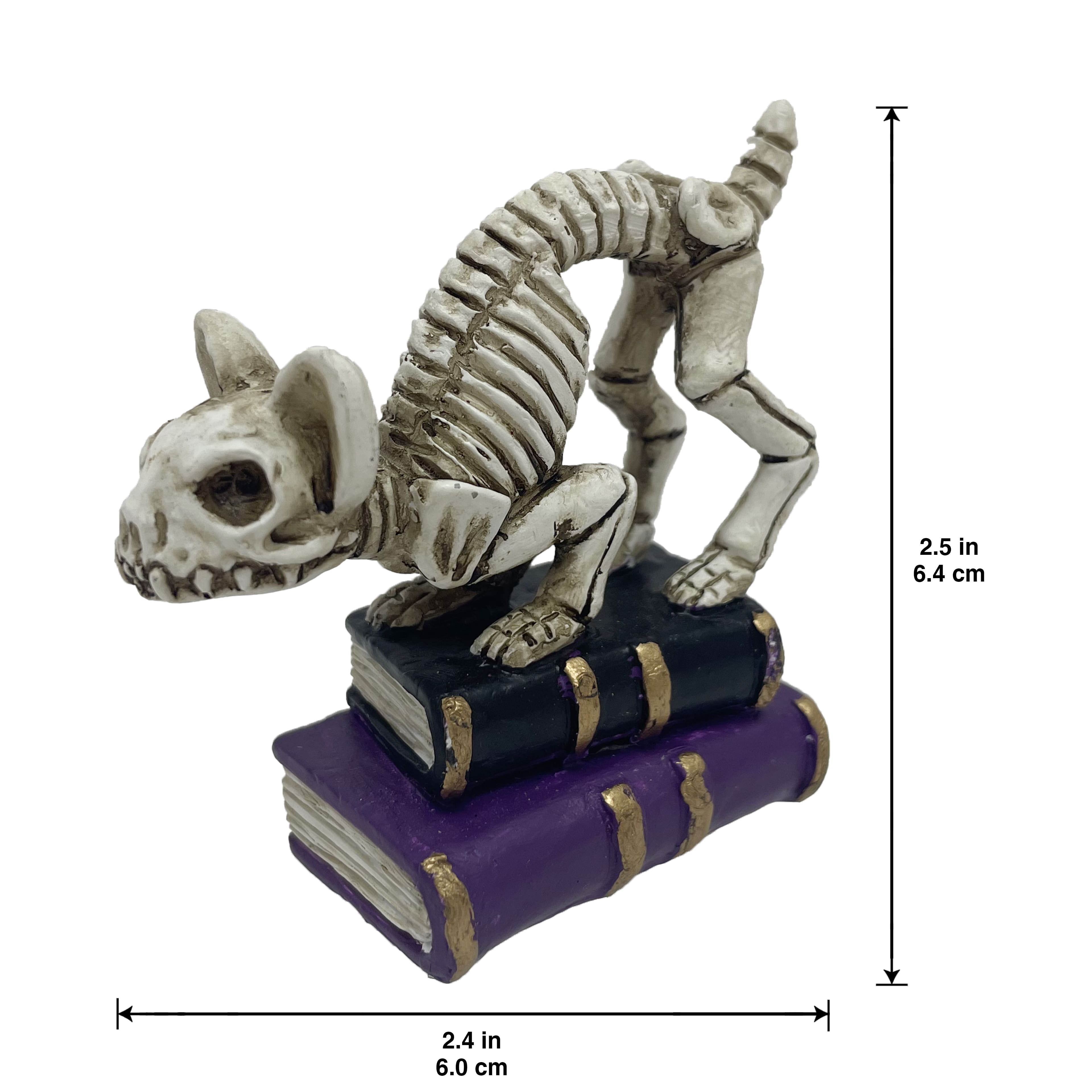 Mini Cat Skeleton with Books D&#xE9;cor by Ashland&#xAE;