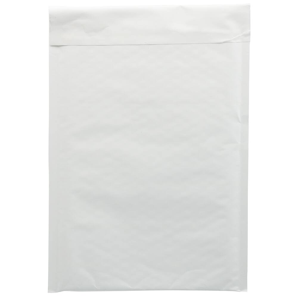JAM Paper 8.5&#x22; x 13&#x22; White Kraft Bubble Lite Padded Mailers, 25ct.