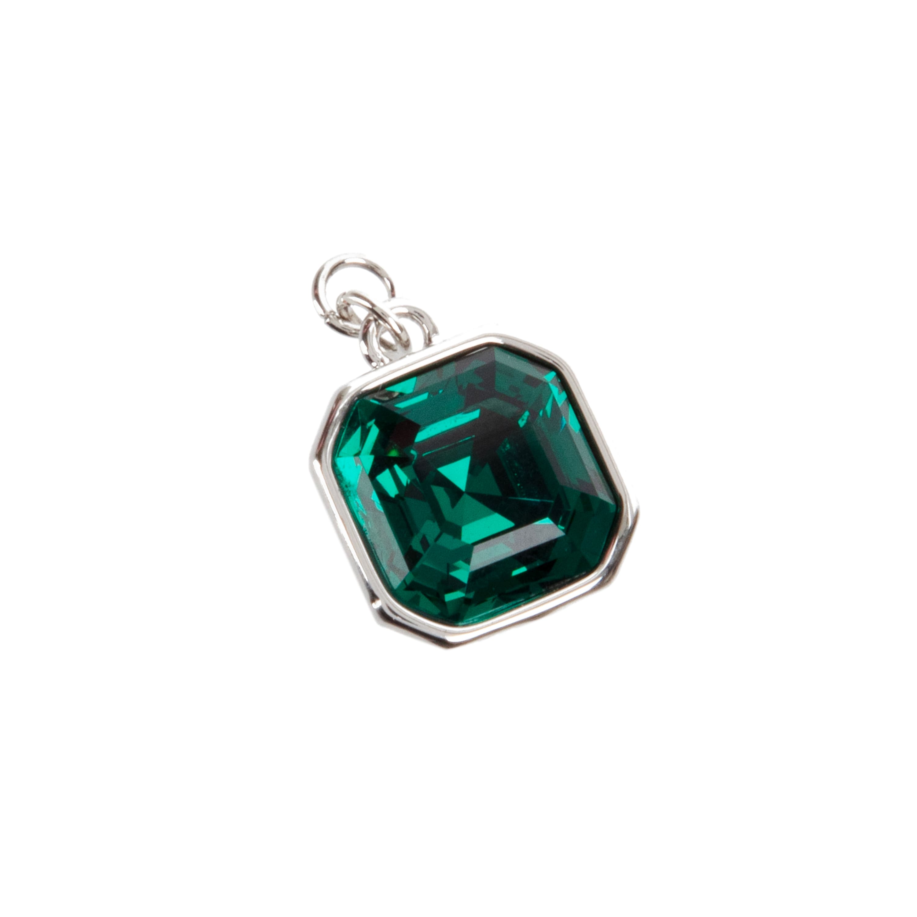 Emerald Green Austrian Crystal Imperial Cut Charm by Bead Landing™