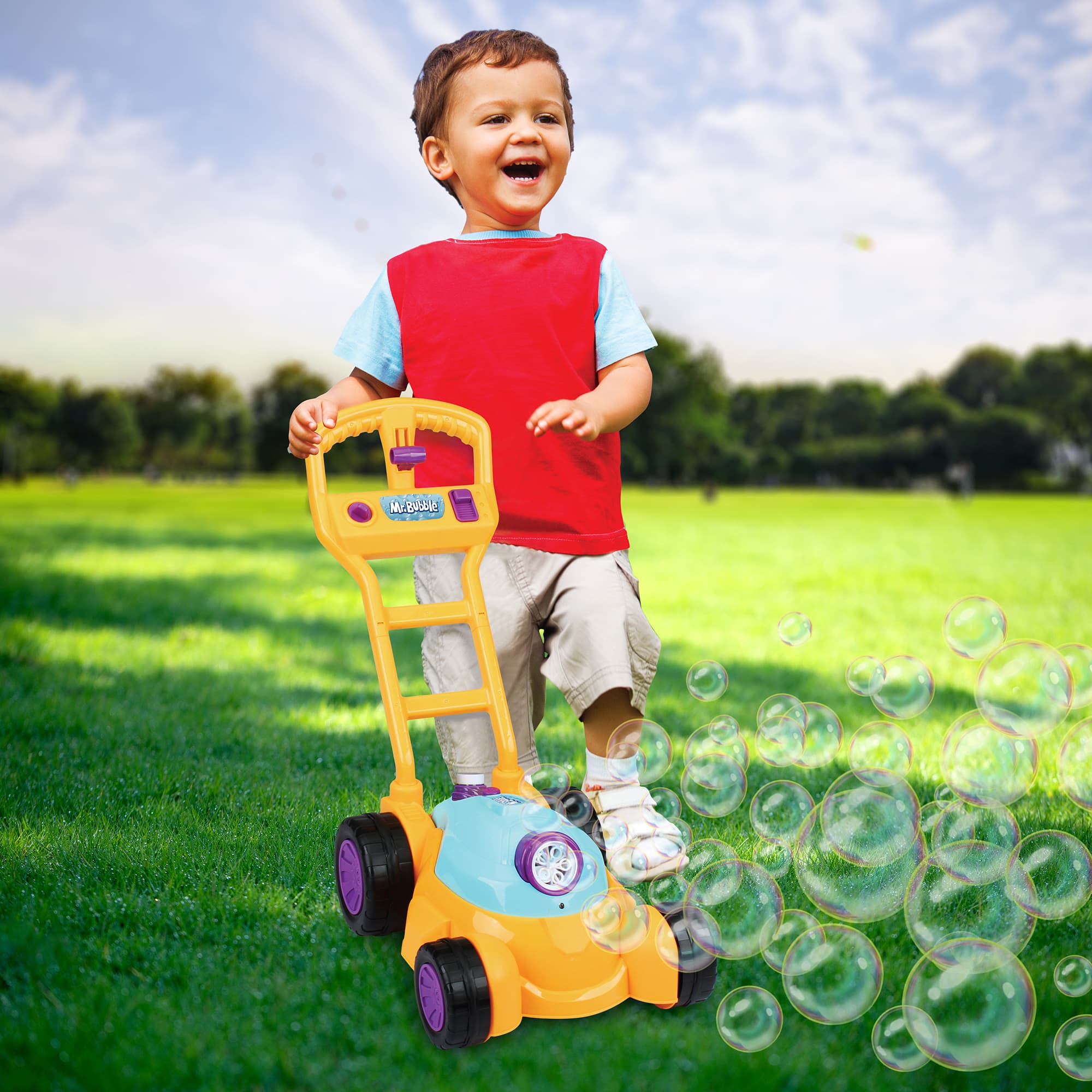 Kid Galaxy® Mr. Bubble® Electric Yellow Bubble Mower