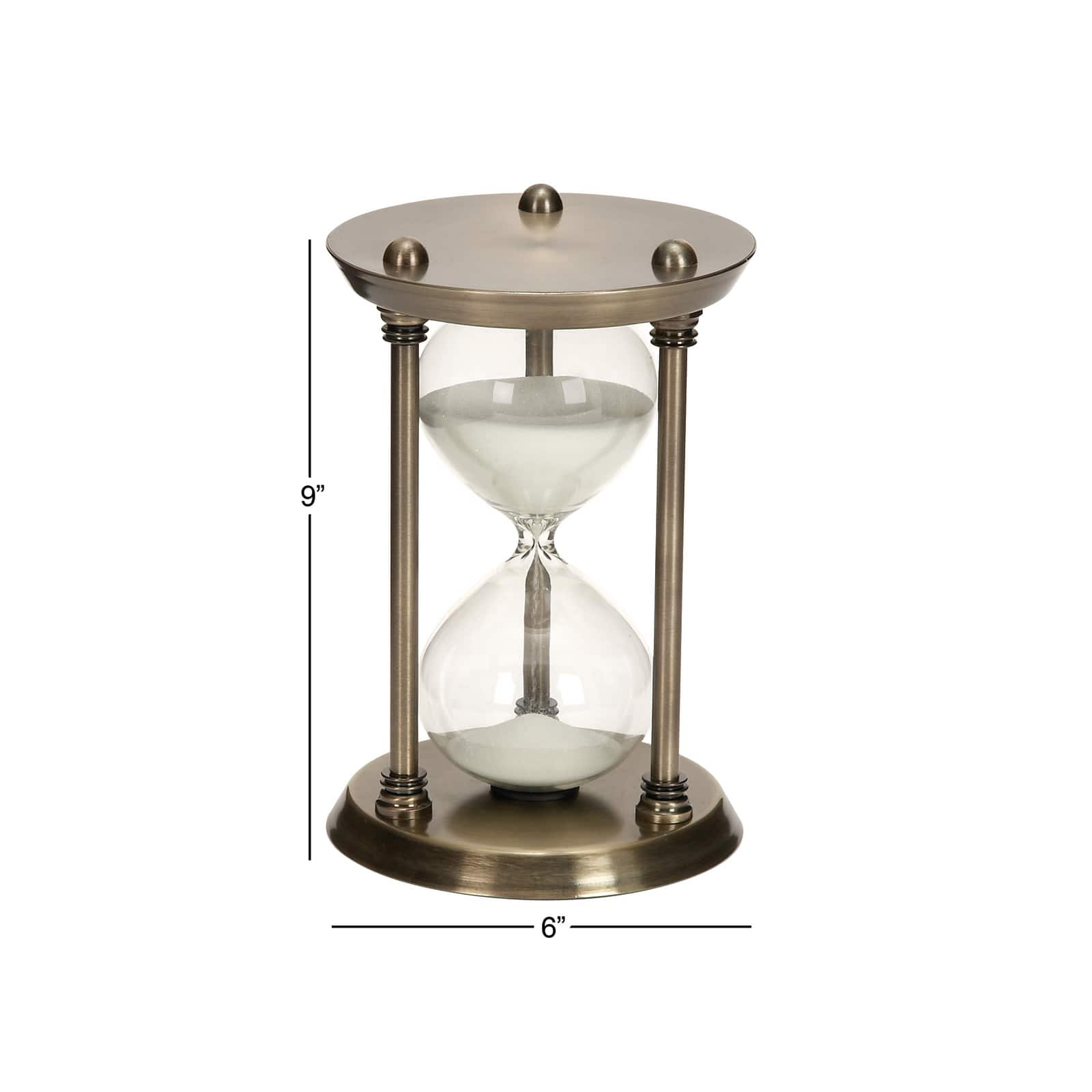 9&#x27;&#x27; Brass Metal Glam Timer