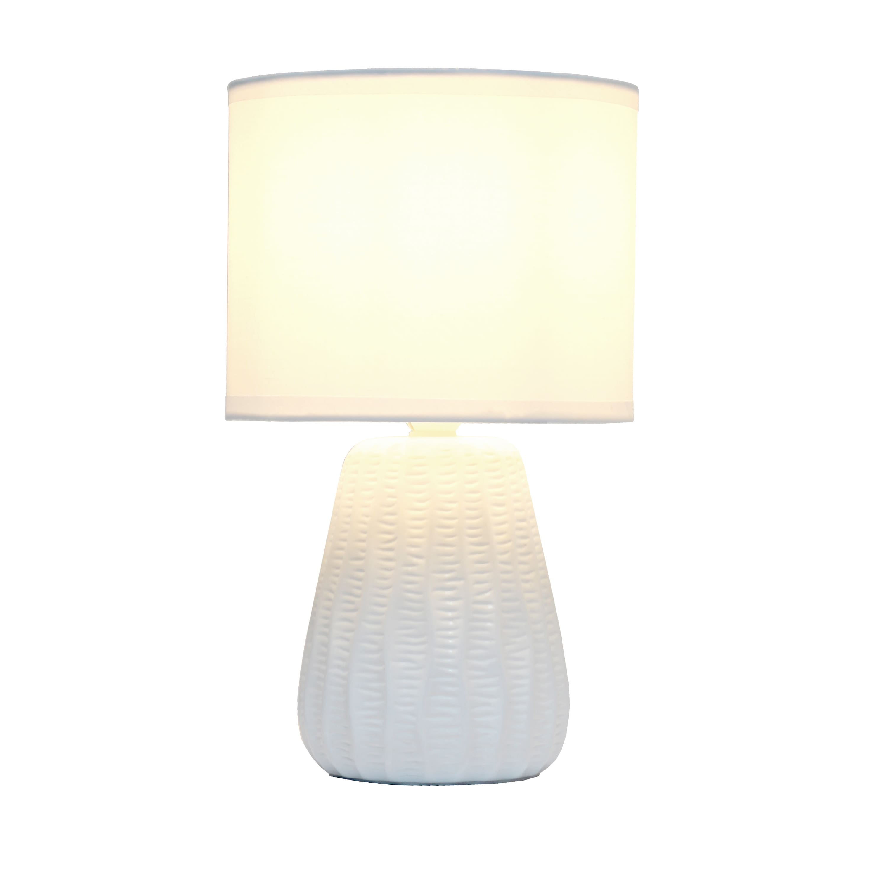 Simple Designs 11&#x22; Mini Ceramic Pastel Table Lamp