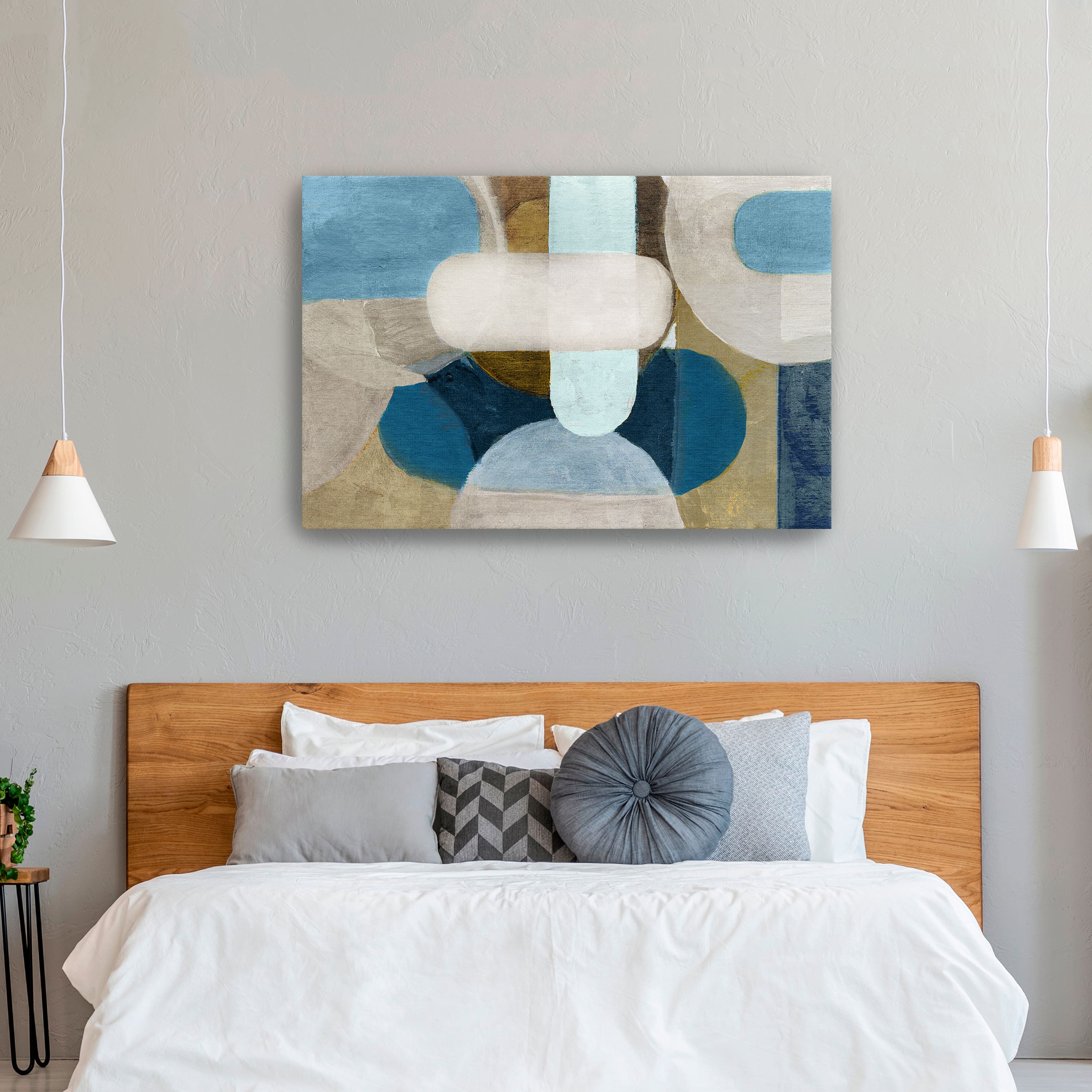 Lumaprints Hues of Indigo I Canvas Giclée Wall Art