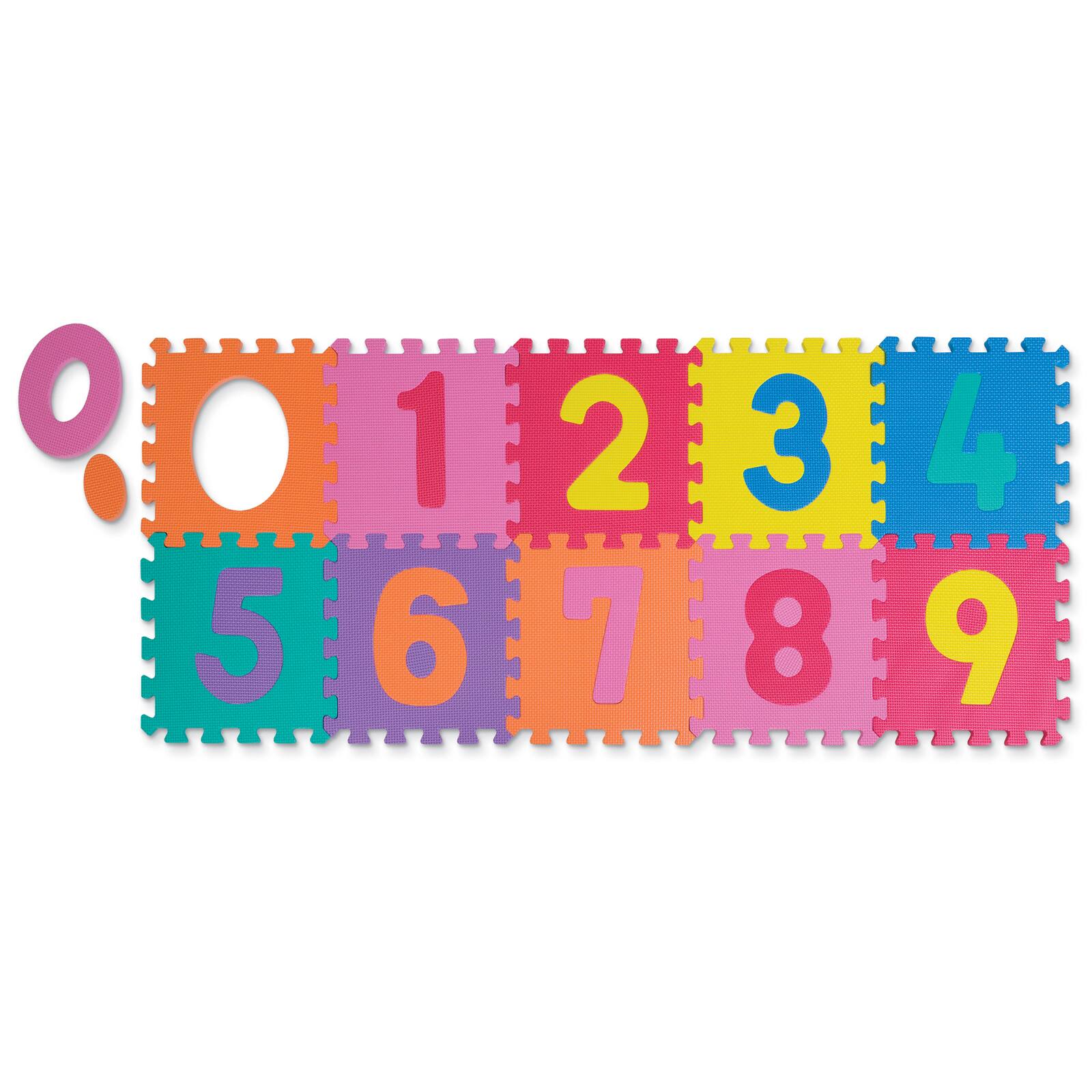 Find the WonderFoam® Numbers Puzzle Mat, Multicolored, 20ct. at Michaels