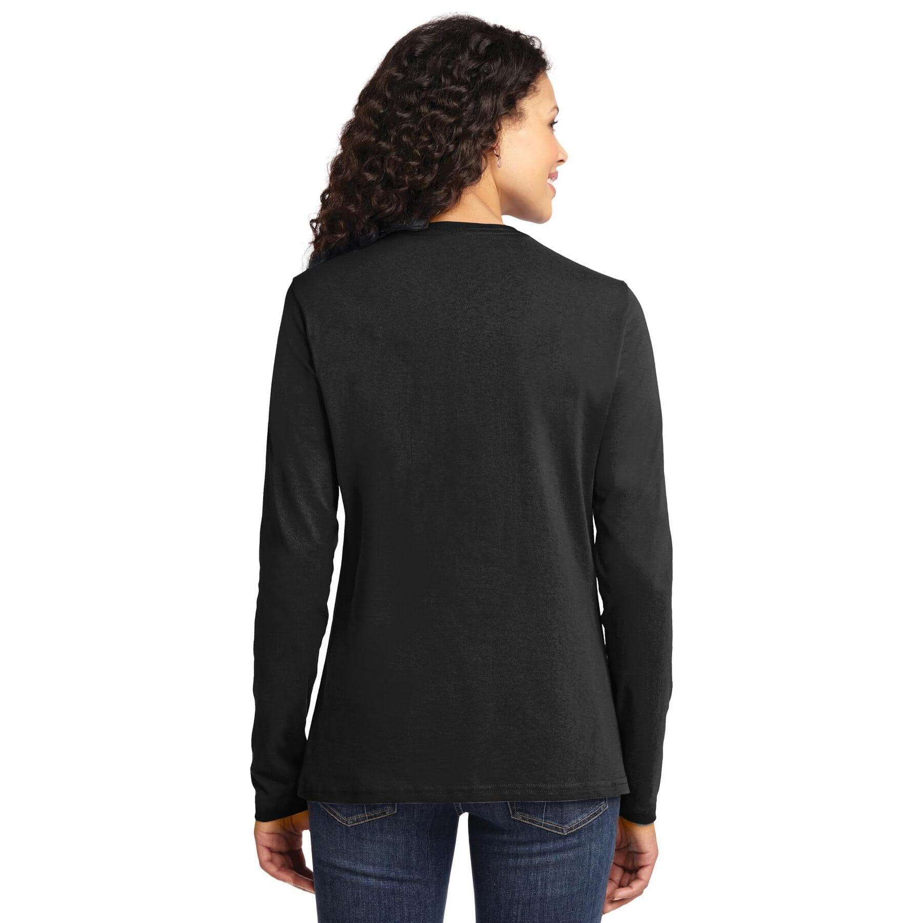 Port &#x26; Company&#xAE; Core Cotton Neutrals Long Sleeve Ladies T-Shirt