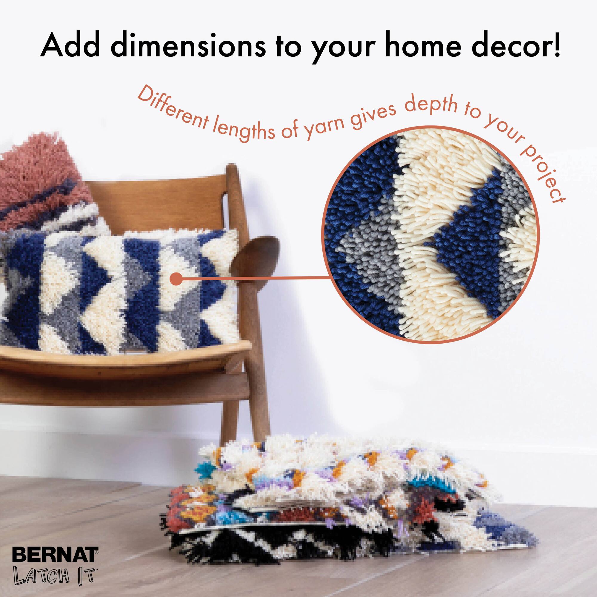Bernat® Latch It™ Peaky Boho Yarn Kit