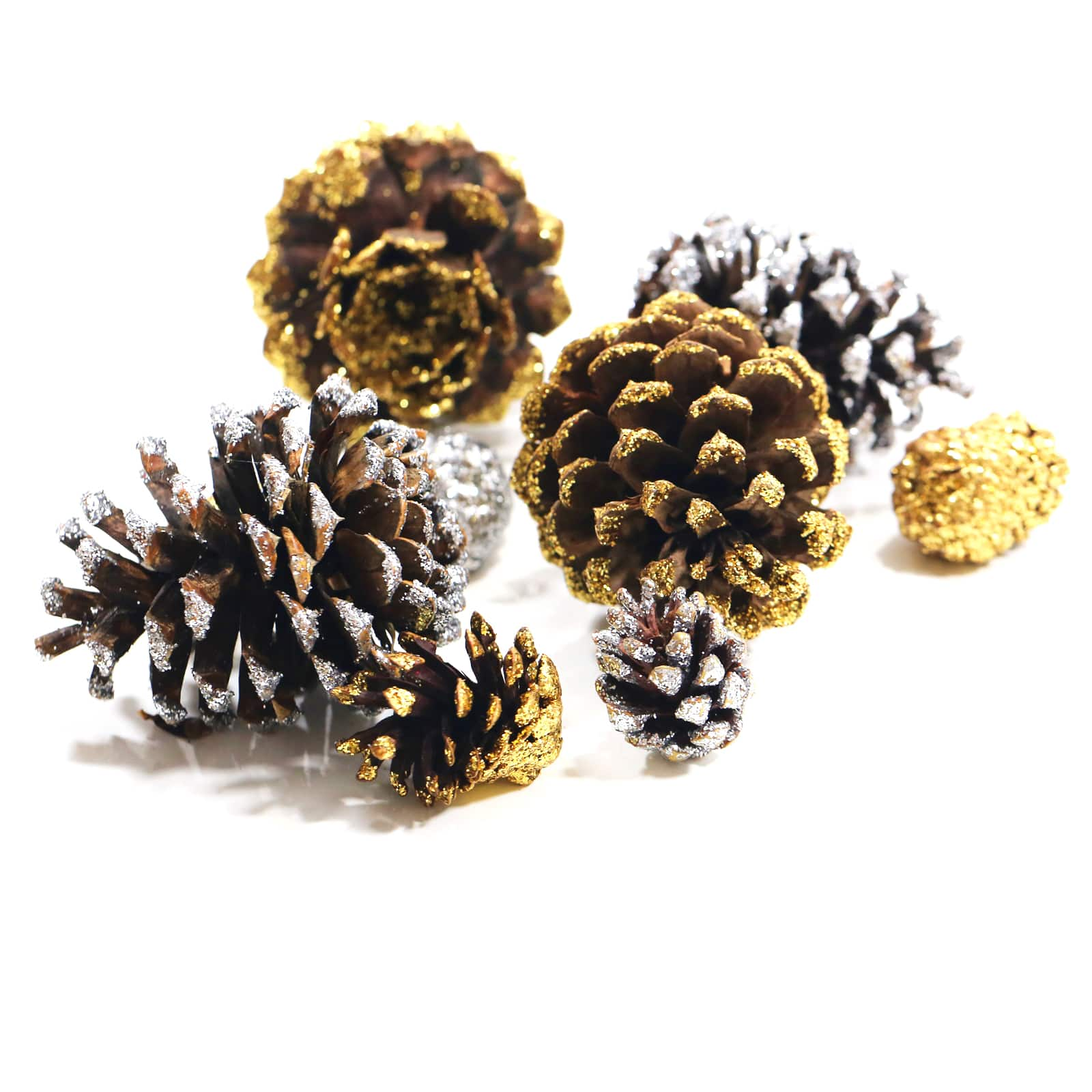 Silver &#x26; Gold Pinecones by Ashland&#xAE;