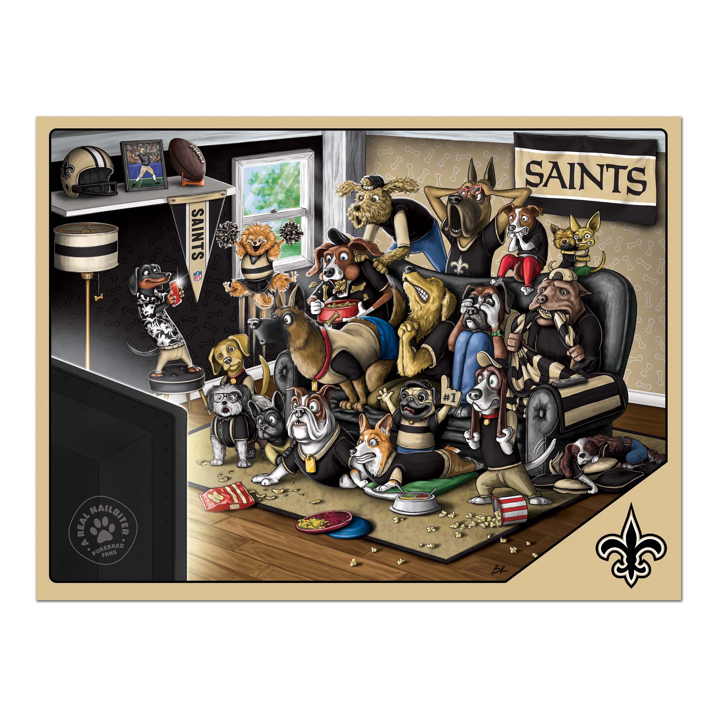 NFL Purebred Fans A Real Nailbiter 500 Piece Puzzle