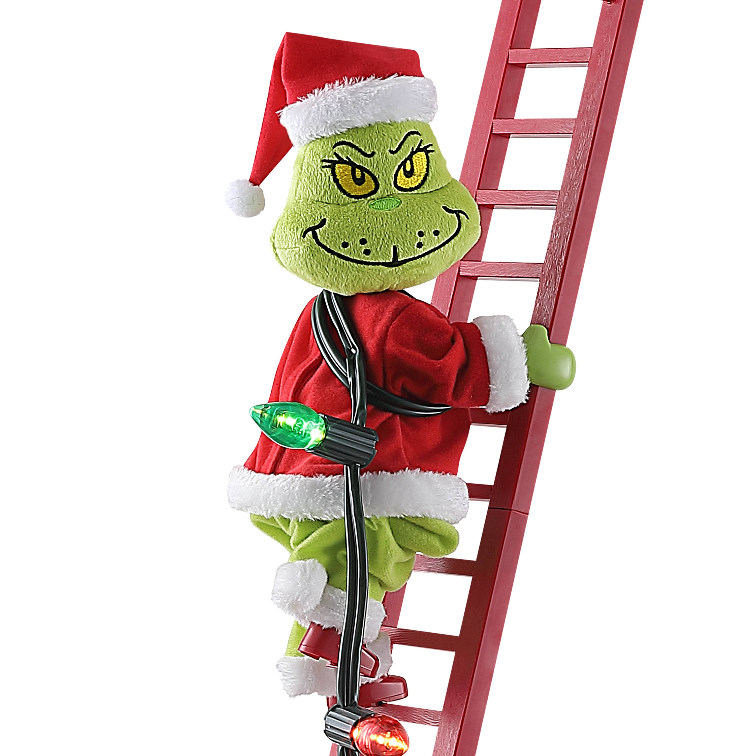 Mr. Christmas 40.5" Animated Ladder Climbing Grinch