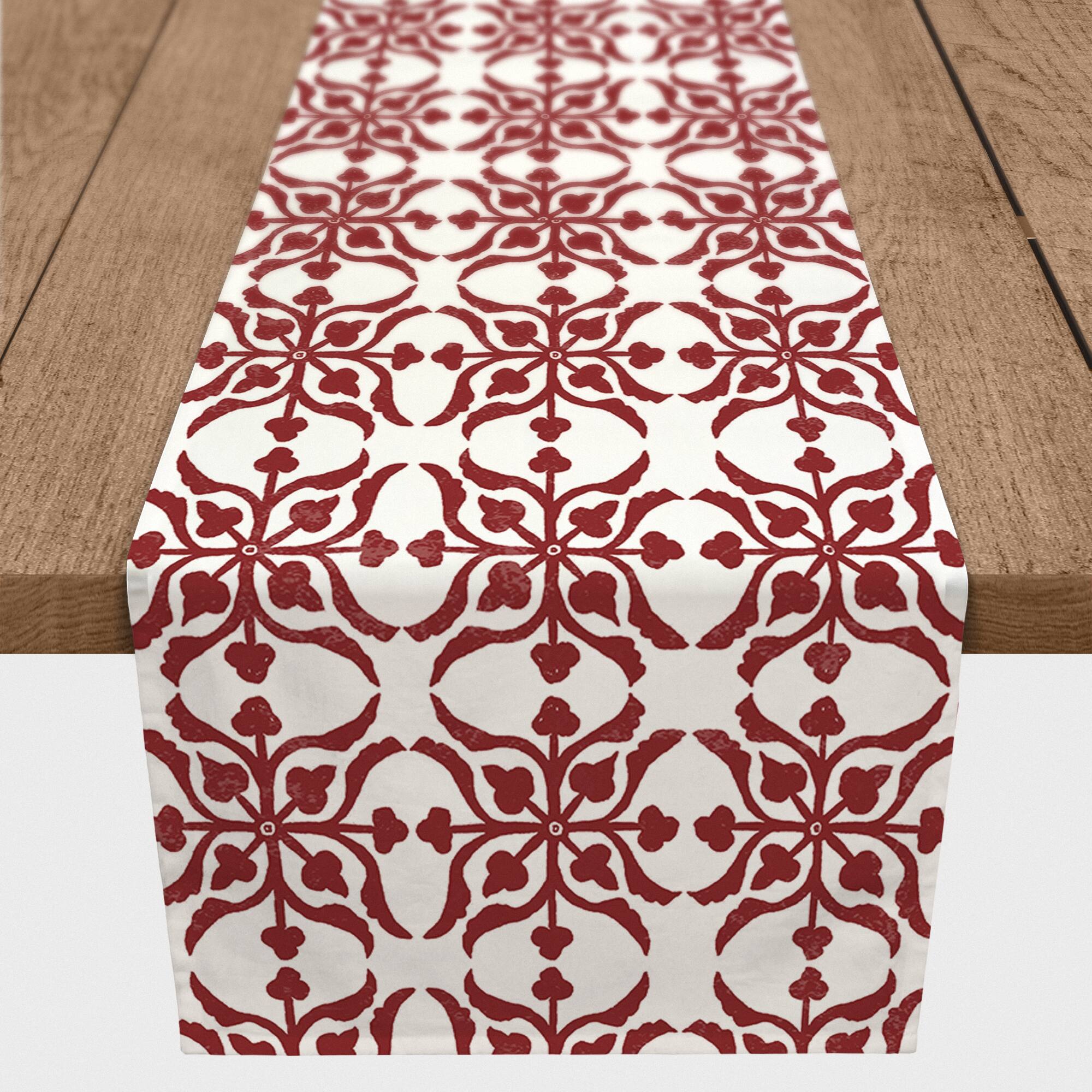 Distressed Tiles Indoor/Outdoor Table Runner