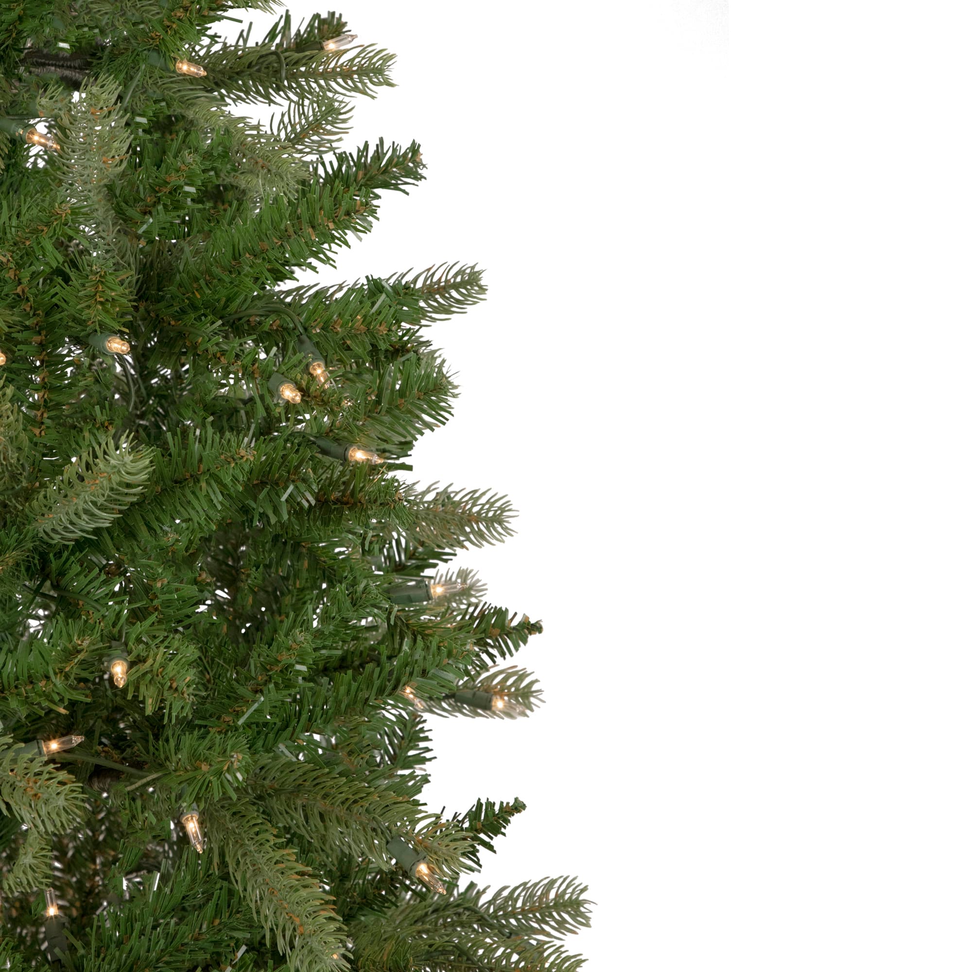 7.5ft. Pre-Lit Wicklow Noble Fir Pencil Artificial Christmas Tree, Clear Lights