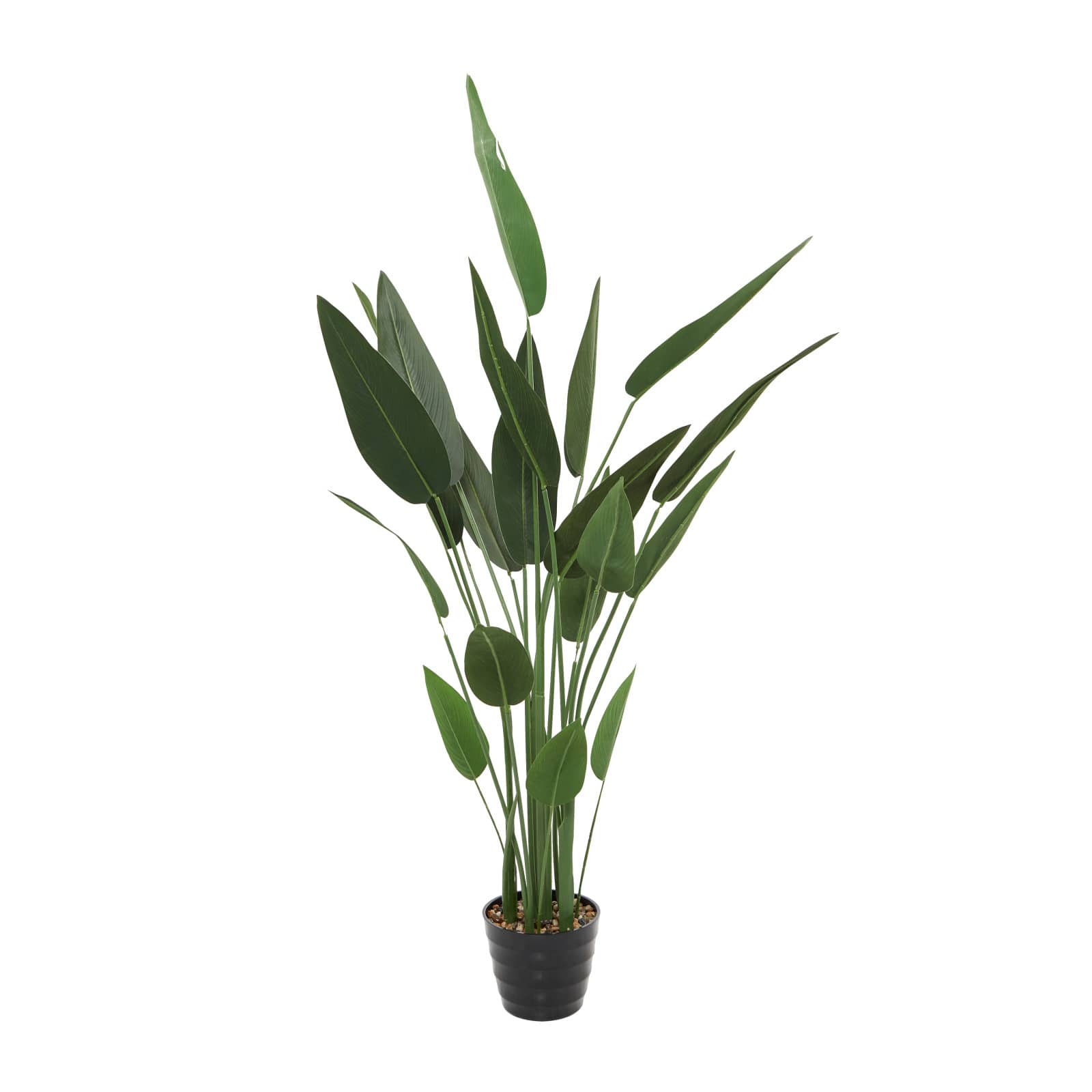 61&#x22; Green PVC Contemporary Potted Artificial Tree