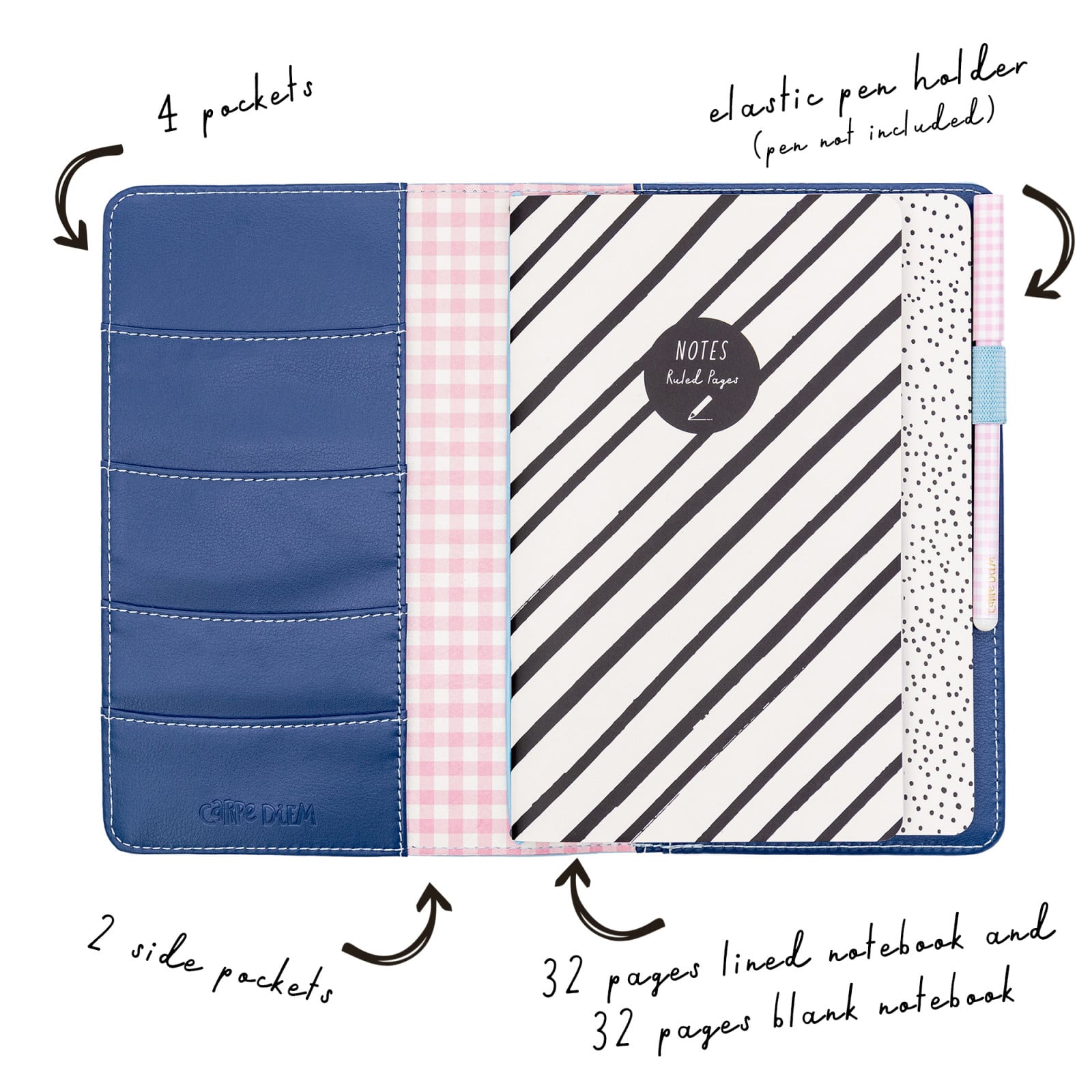 Pukka Pads Ditzy Floral Notebook Holder Set