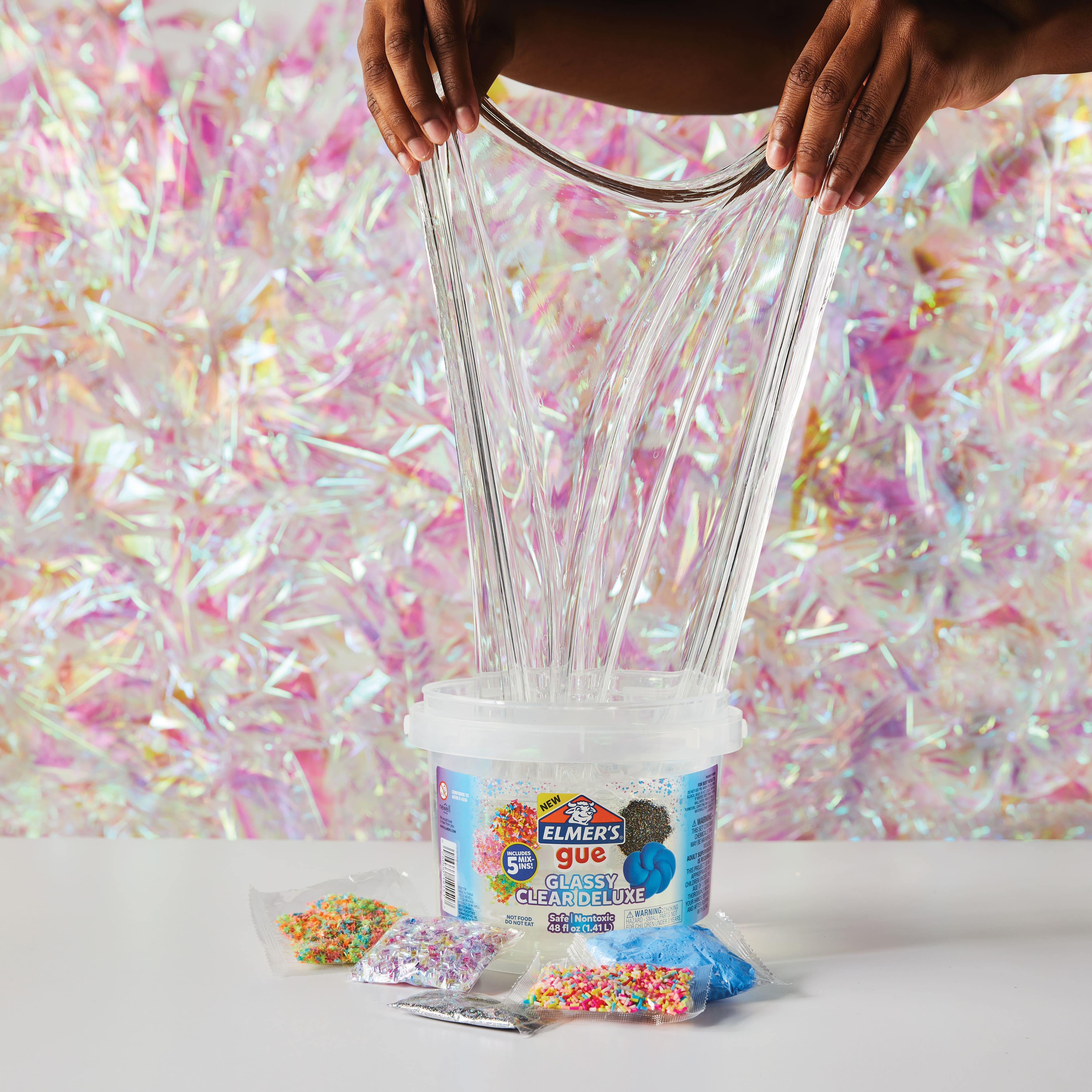 Elmer&#x27;s&#xAE; Gue Glassy Clear Deluxe Premade Slime with Mix-Ins