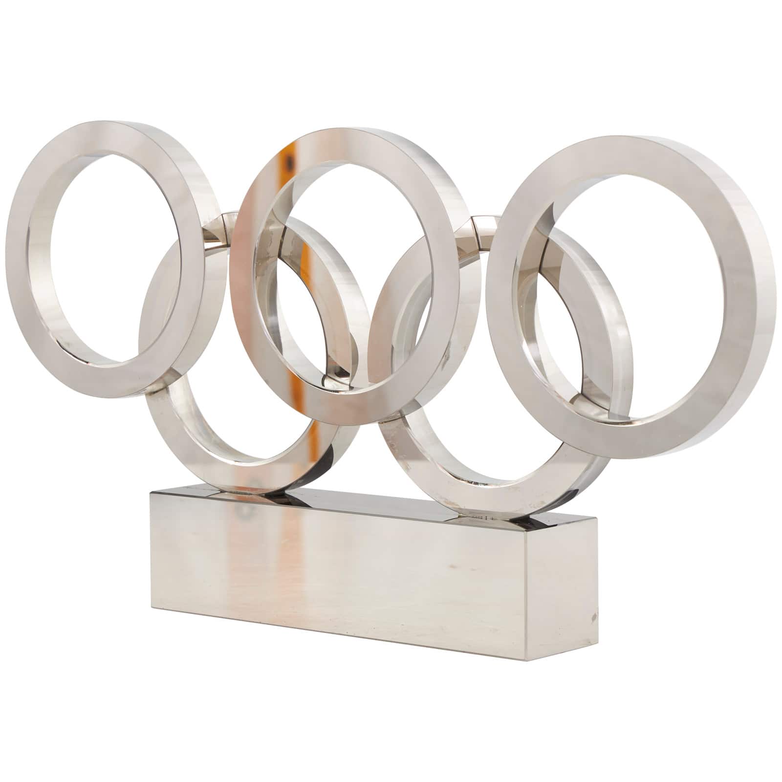 15" Black Crystal Geometric Sculpture