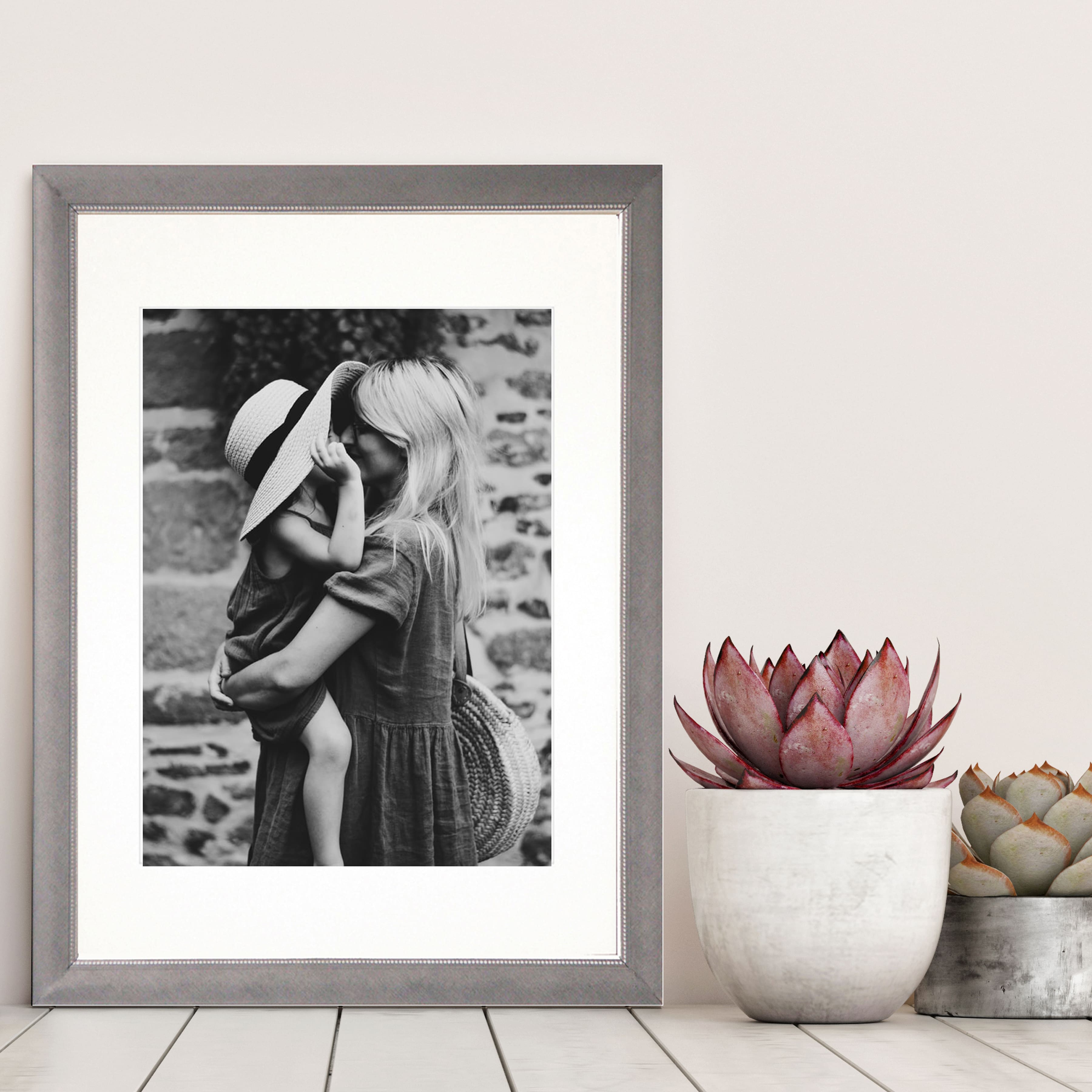 Timeless Frames&#xAE; Silver Beaded Metal Frame with Mat
