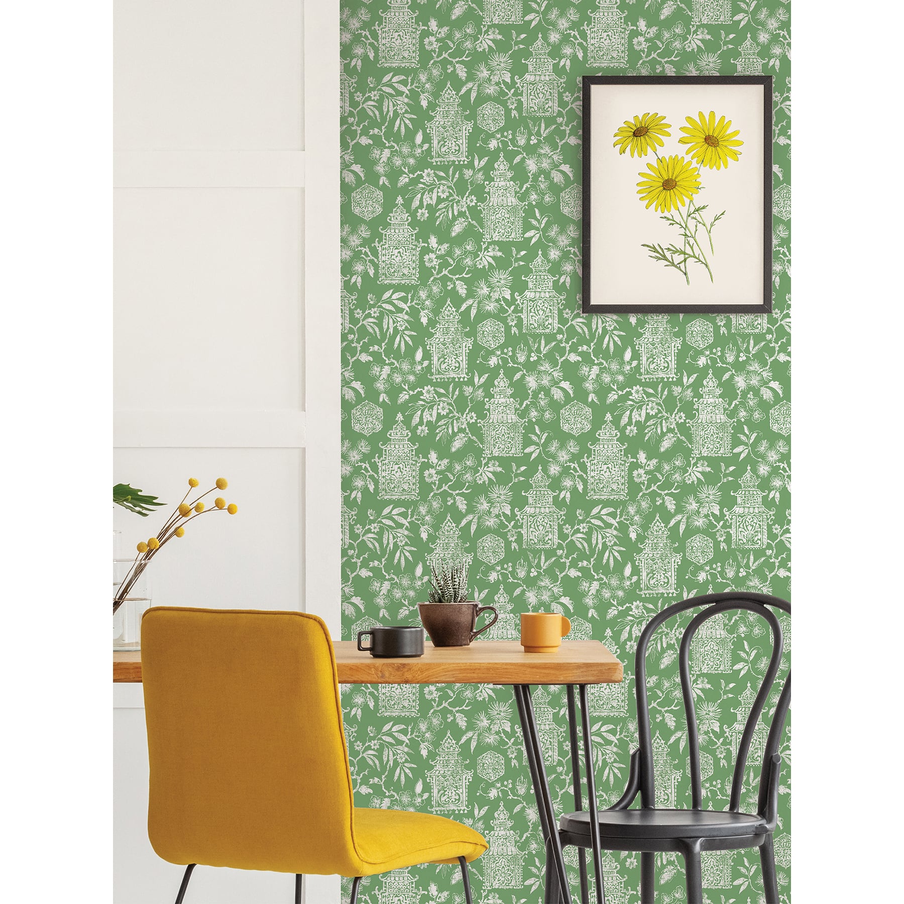 NuWallpaper Green Danson Peel & Stick Wallpaper
