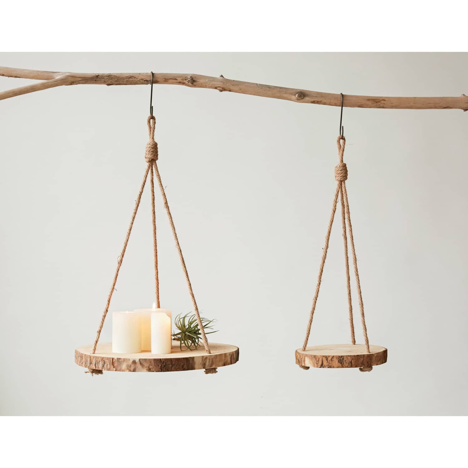 Hello Honey® 16" Round Paulownia Hanging Wood Slice