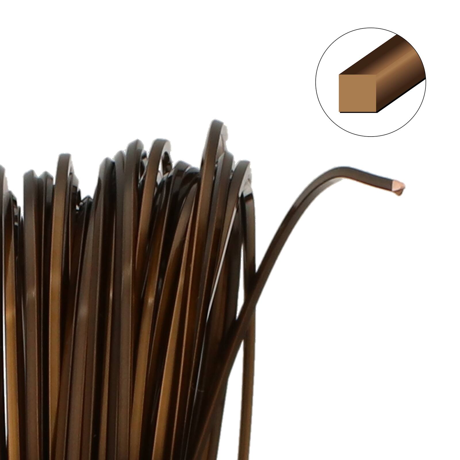 The Beadsmith&#xAE; Wire Elements&#x2122; 18 Gauge Tarnish Resistant Medium Temper Square Wire, 7yd.