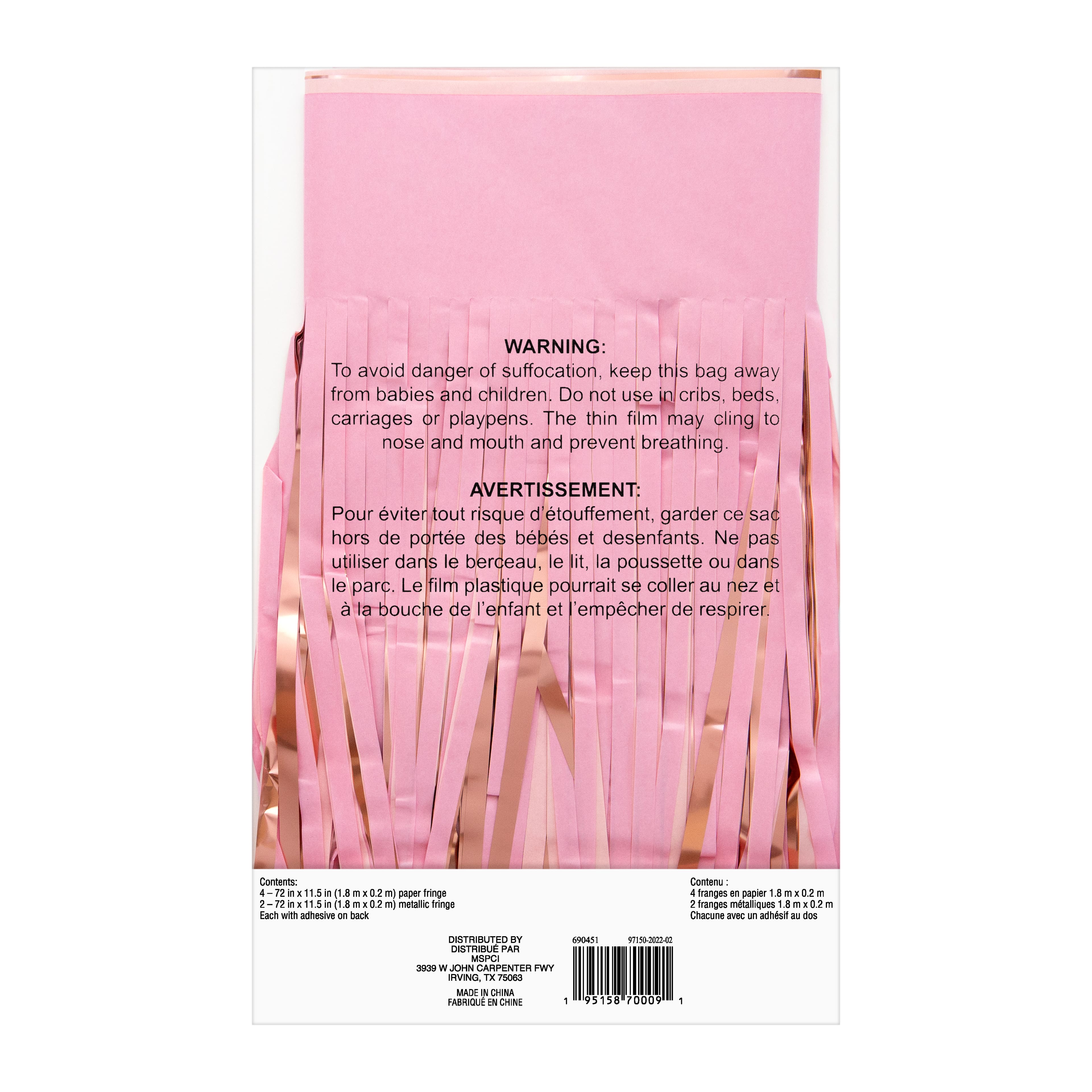 12 Pack: 72" Pink Fringe Backdrop by Celebrate It™