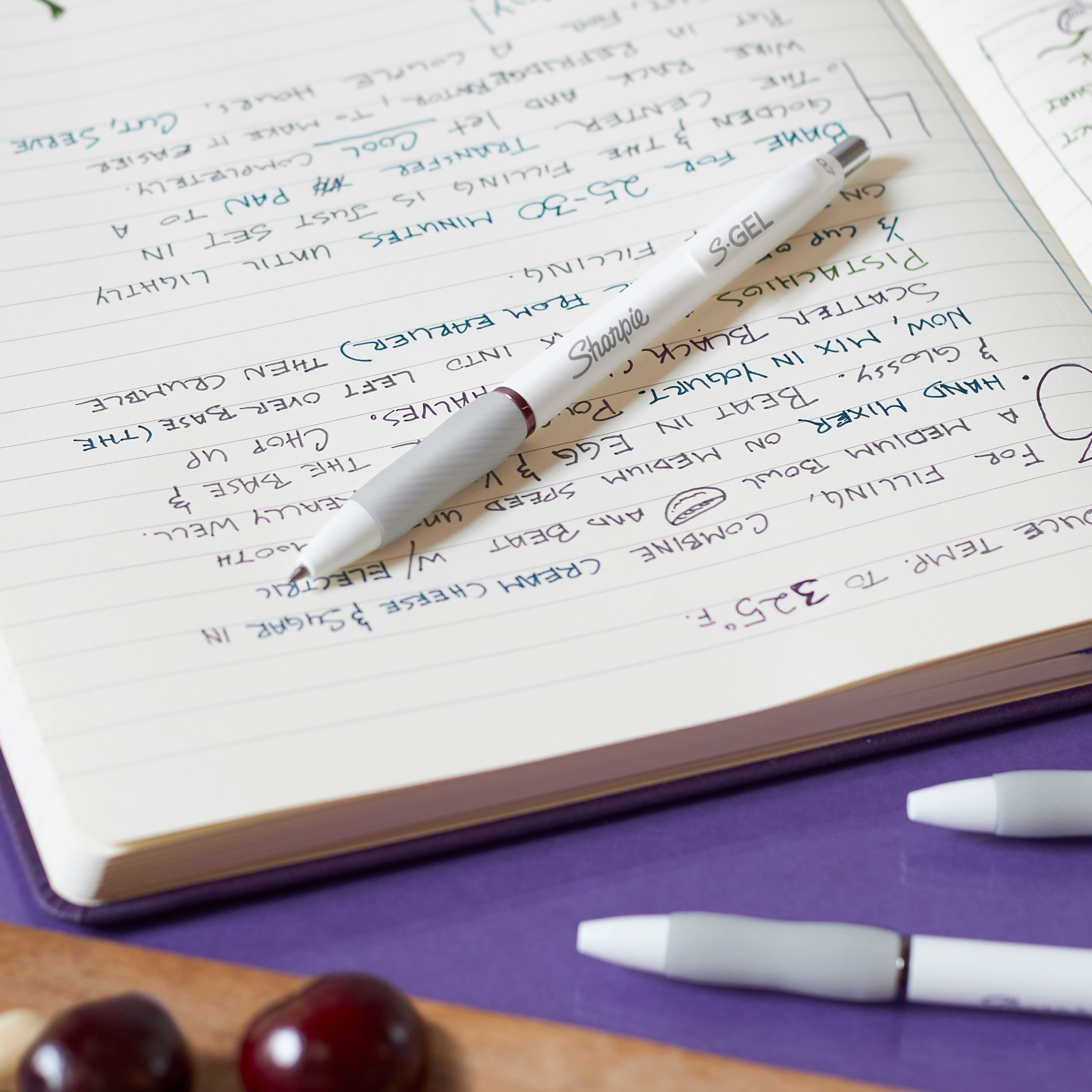 Sharpie&#xAE; S-Gel&#x2122; 0.7mm Medium Point Bold Jewel Pens with White Fashion Barrel, 4ct.