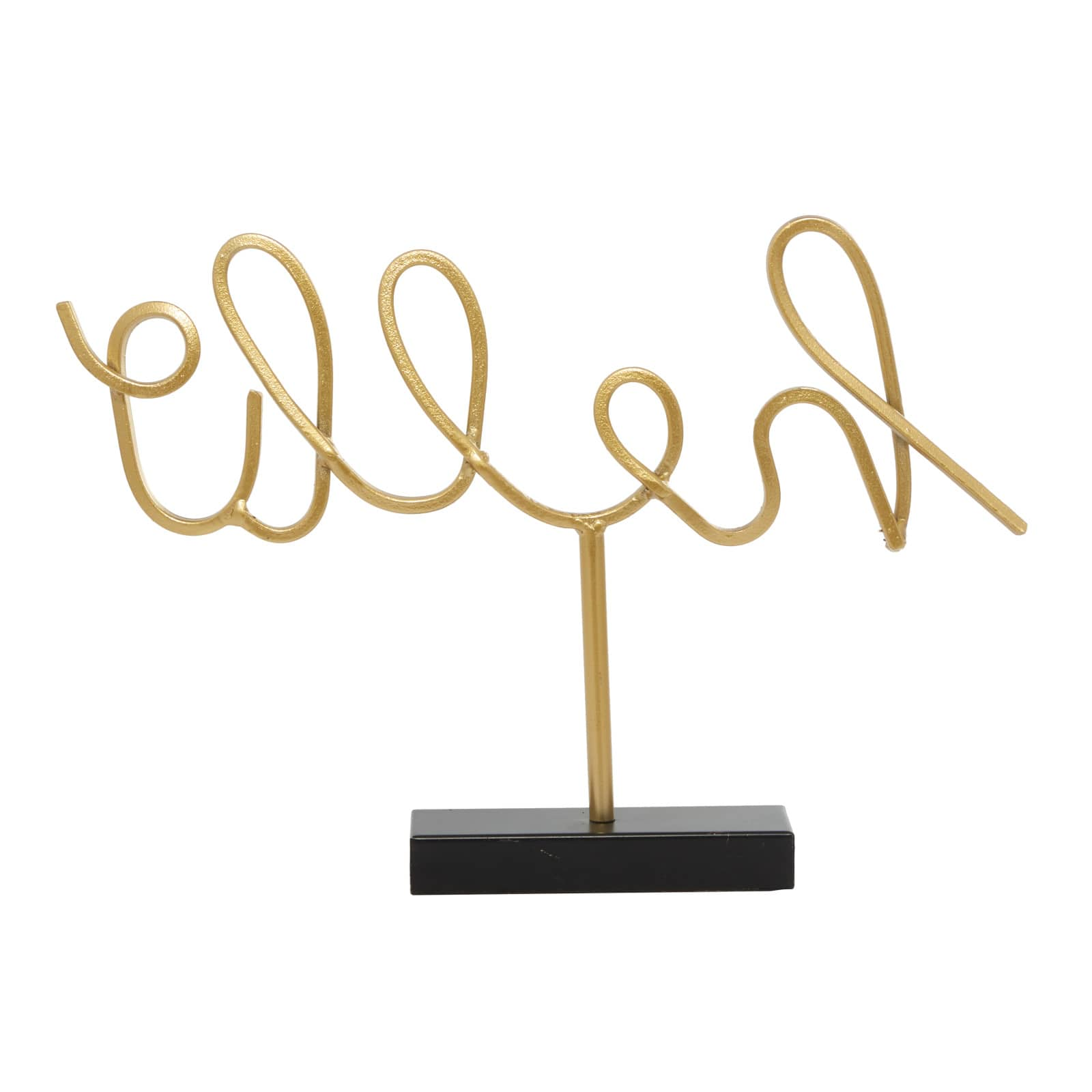 The Novogratz 19&#x22; Gold Hello Glam Decorative Sign