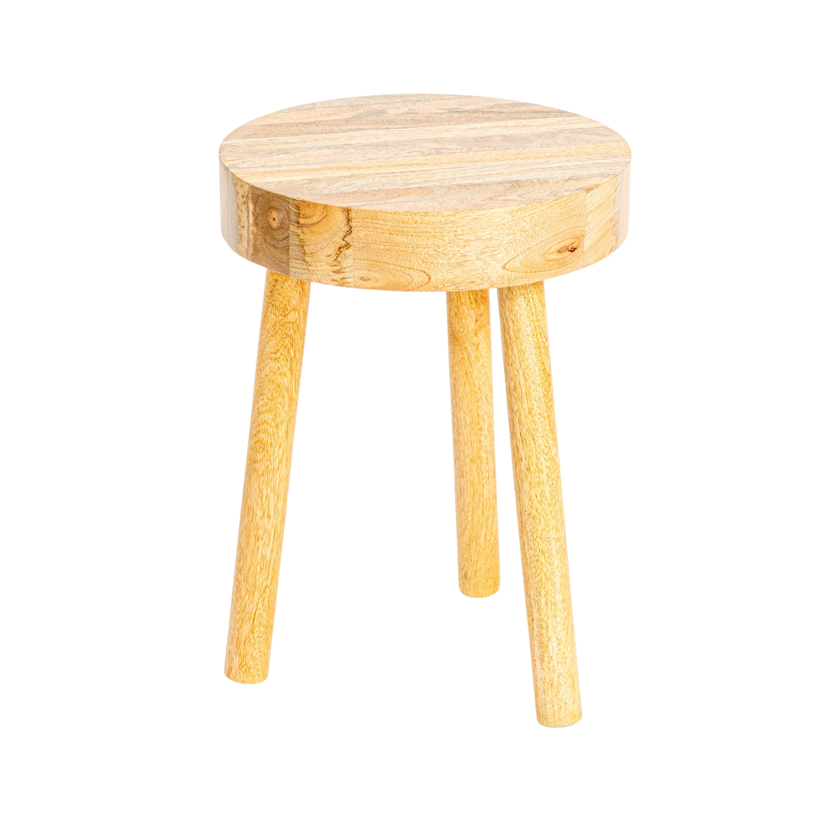 Hello Honey® Natural Round Mango Wood Stool Michaels