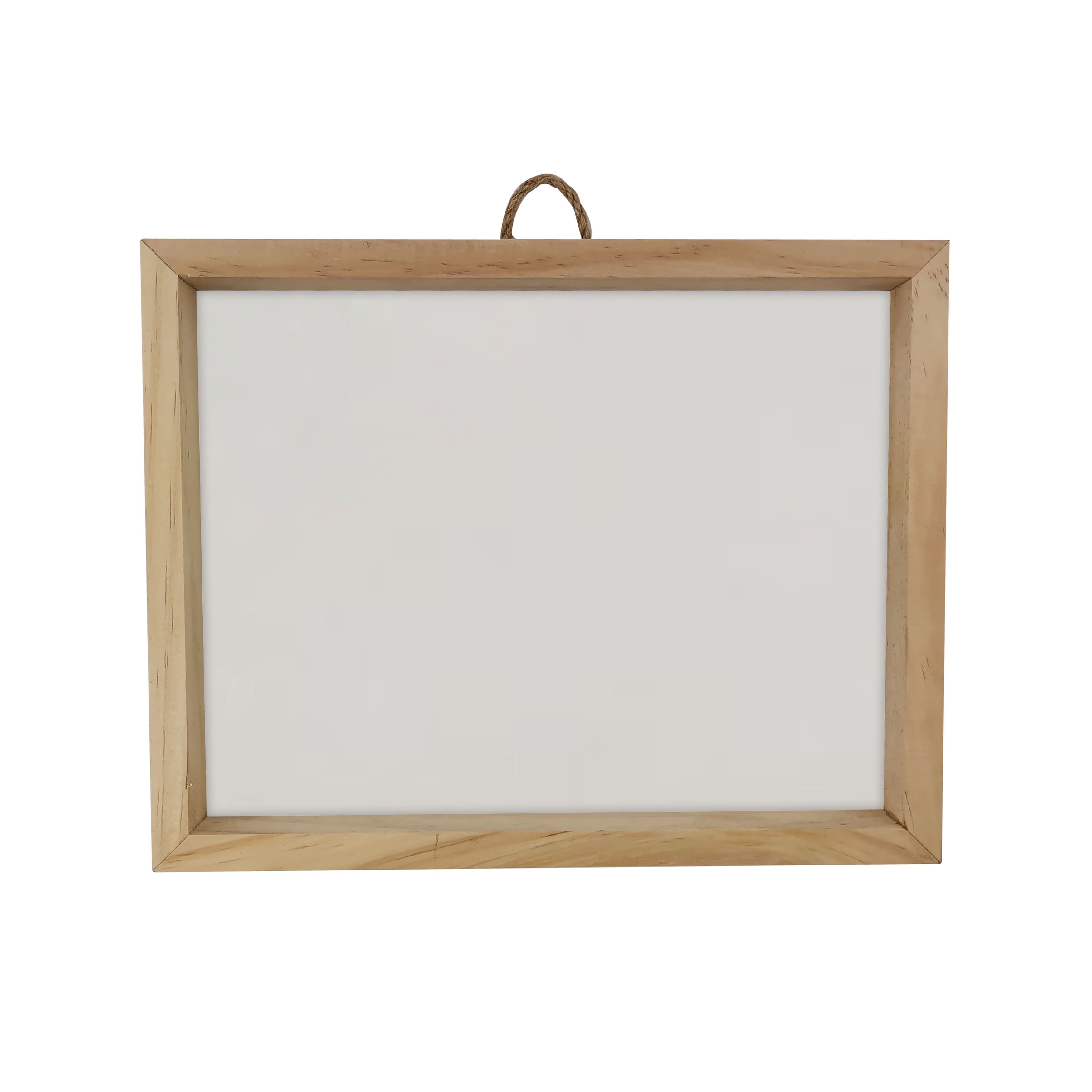 8&#x22; x 10&#x22; White Plaque with Unfinished Frame by Make Market&#xAE;