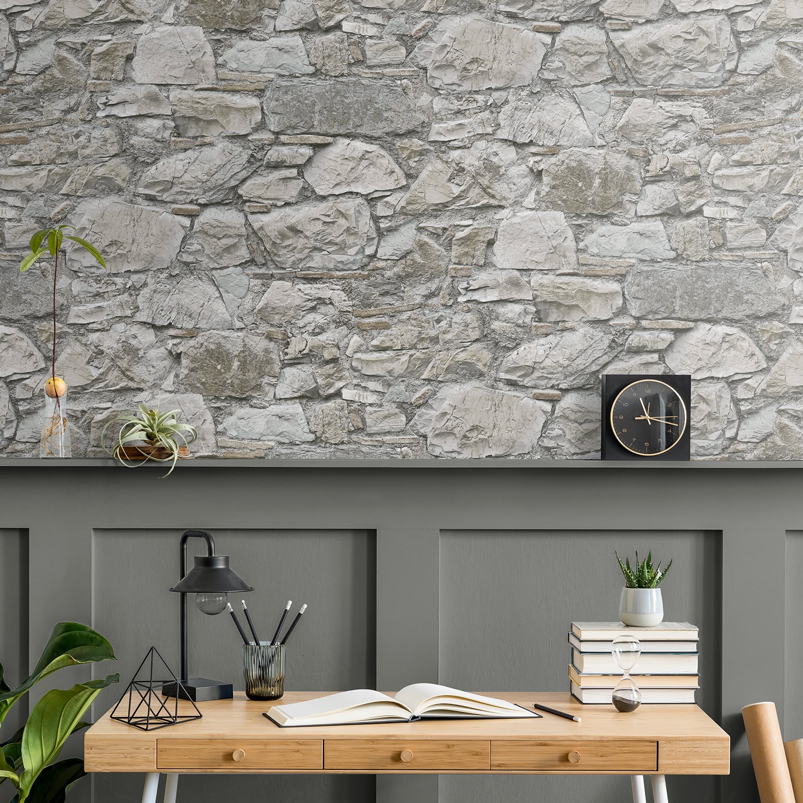 Surface Style Stone's Throw Peel & Stick Wallpaper