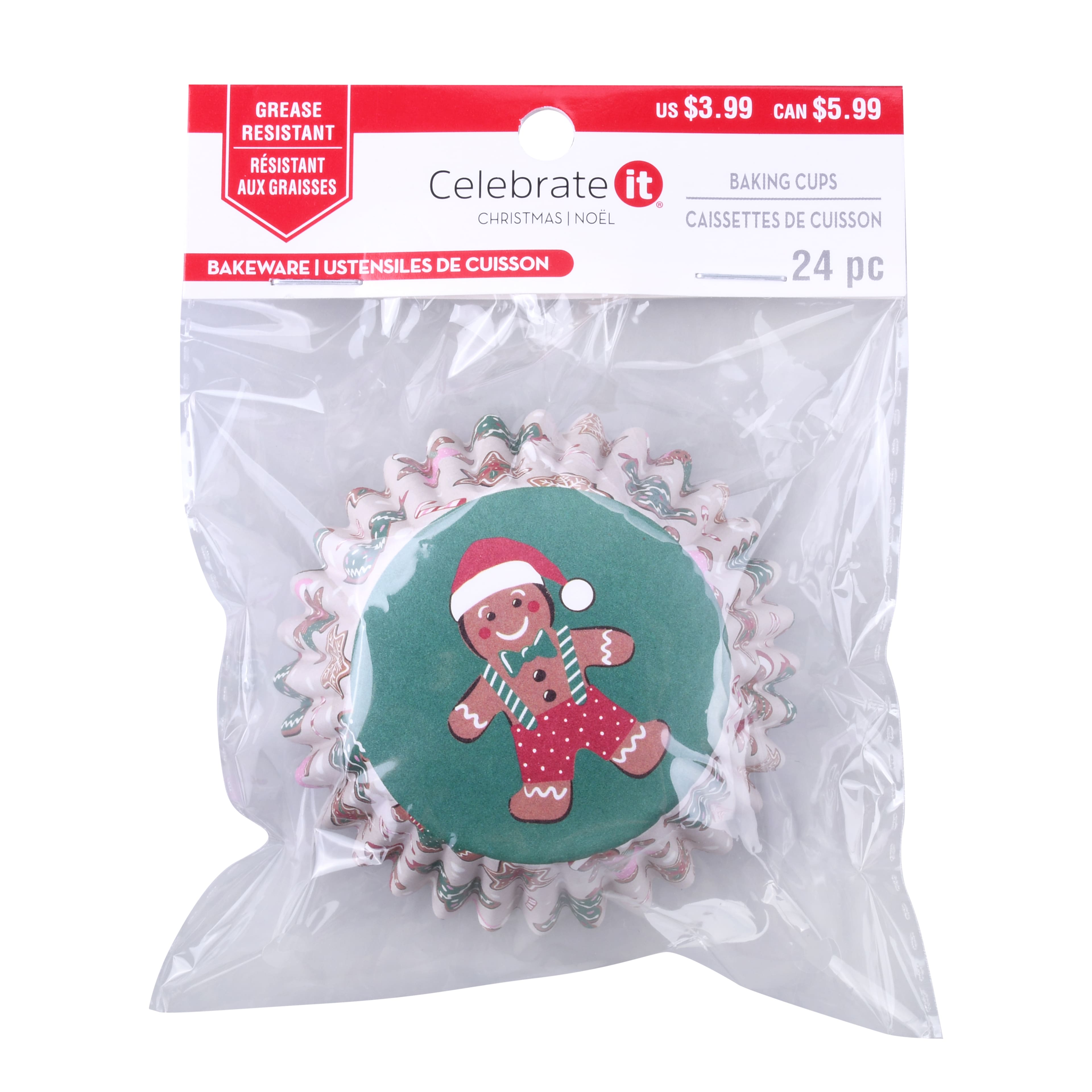 Gingerbread Man Baking Cups, 24ct. by Celebrate It&#xAE;