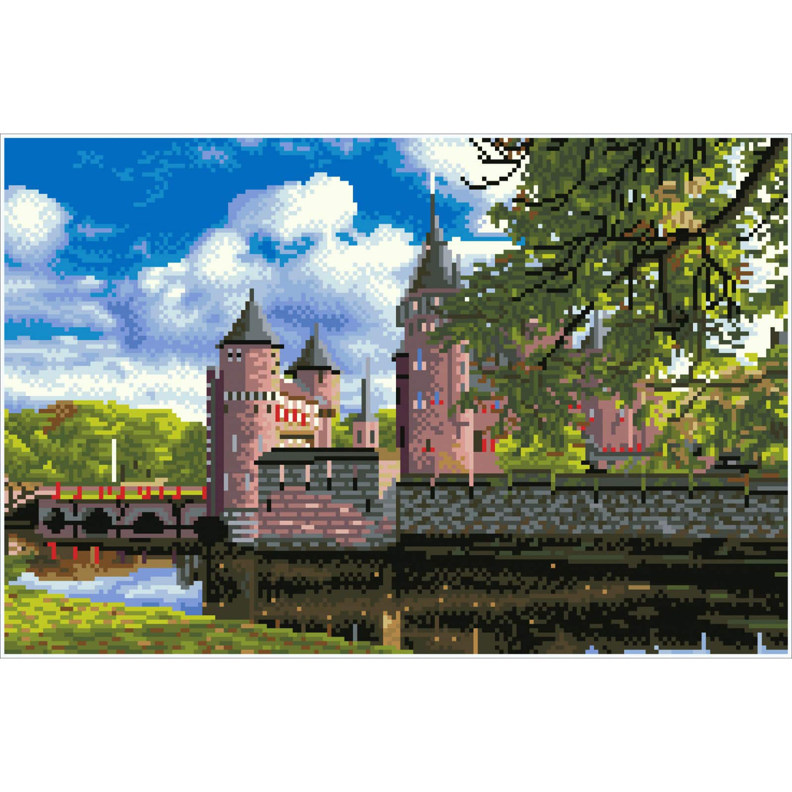 Diamond Dotz&#xAE; De Haar Medieval Castle, Holland Diamond Painting Kit
