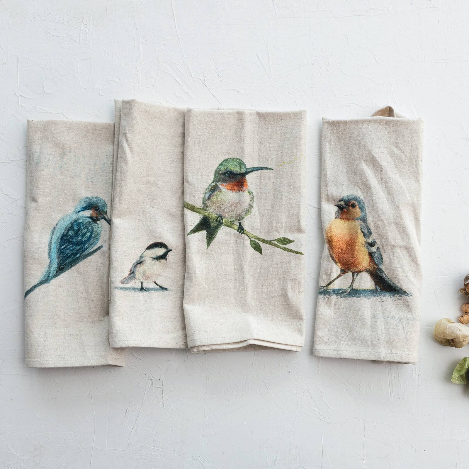 Hello Honey® Avian Cotton & Linen Tea Towel Set