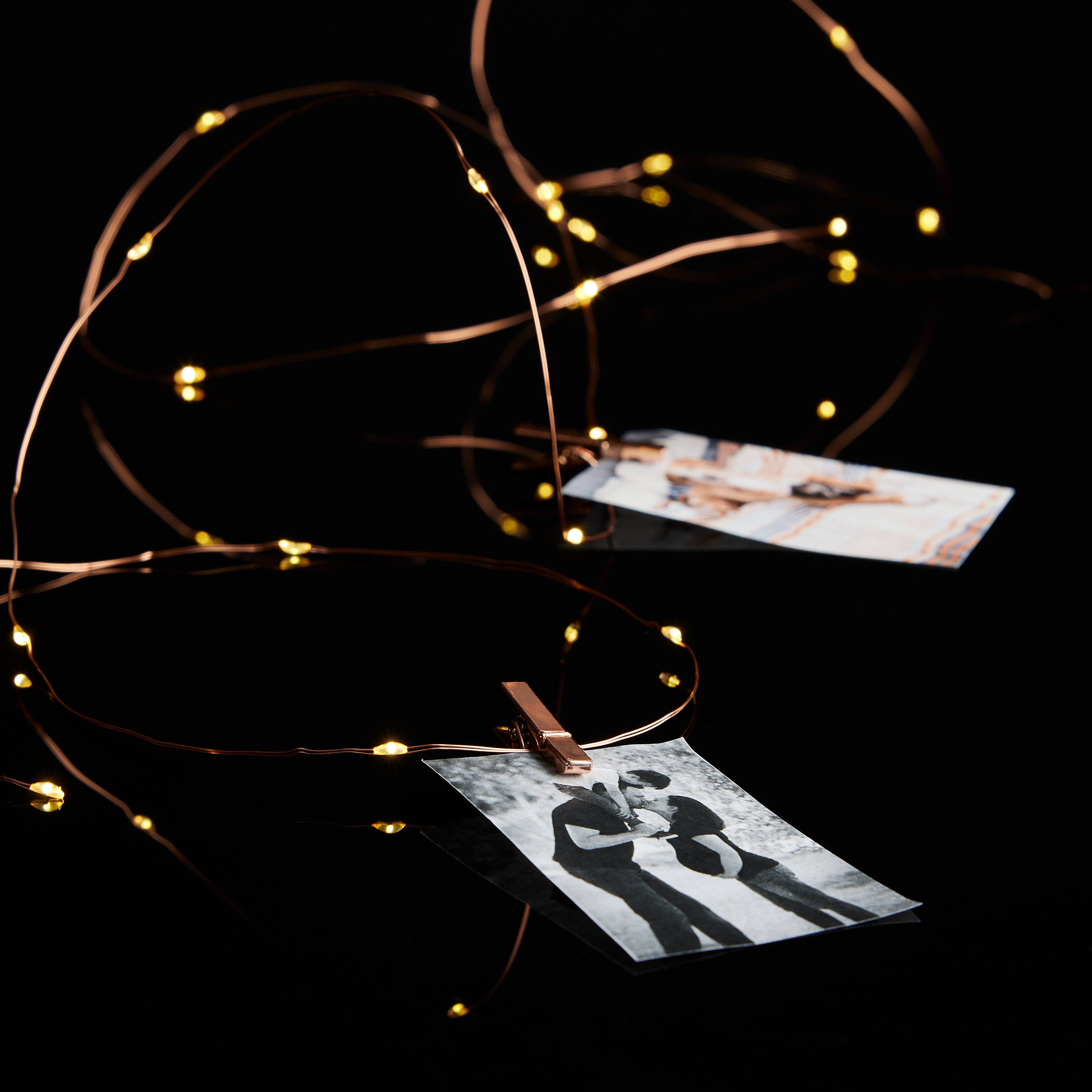 12 Pack: 45ct. Warm White LED Rose Gold Clip Lights by Ashland&#xAE;