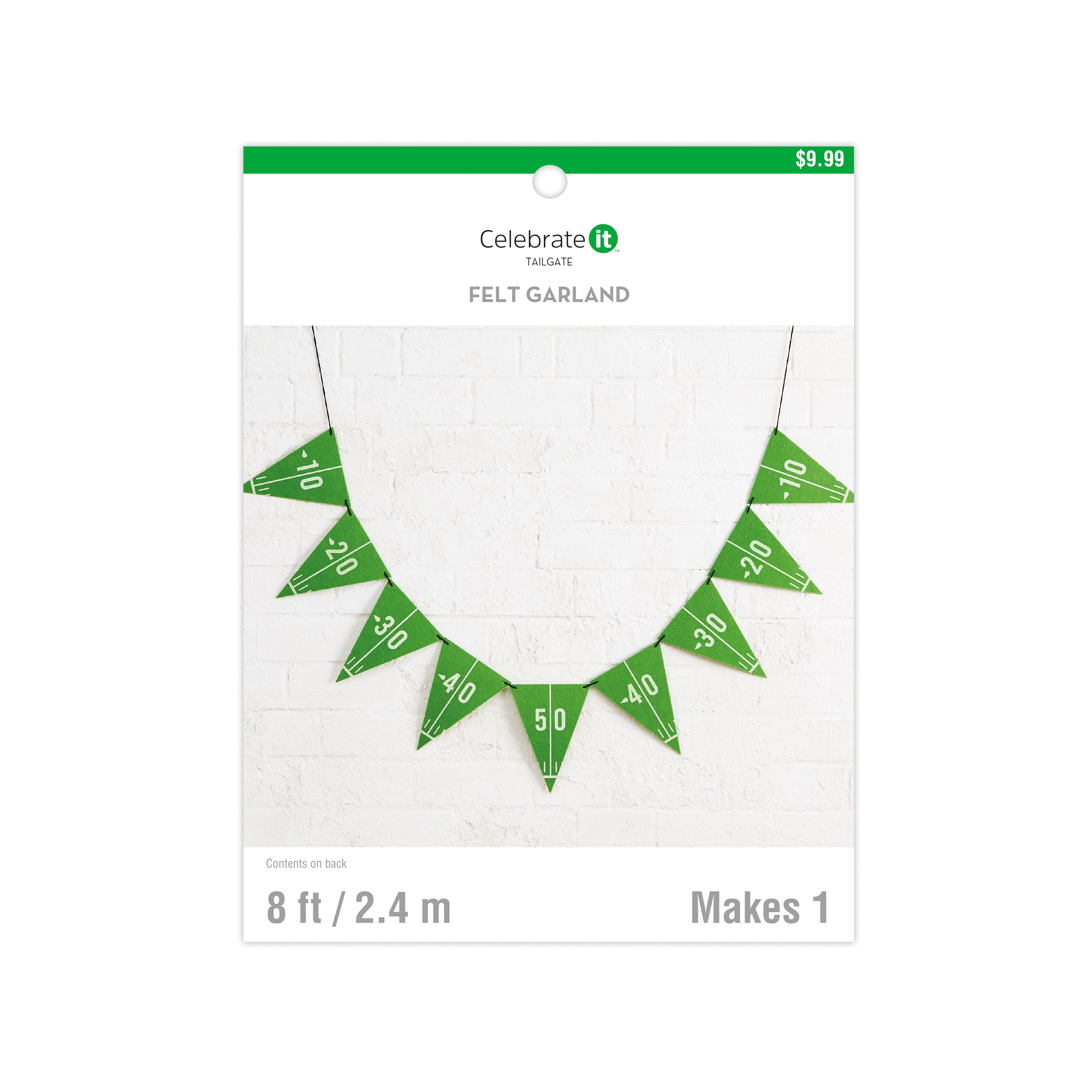 8ft. Flag Felt Garland by Celebrate It&#x2122;