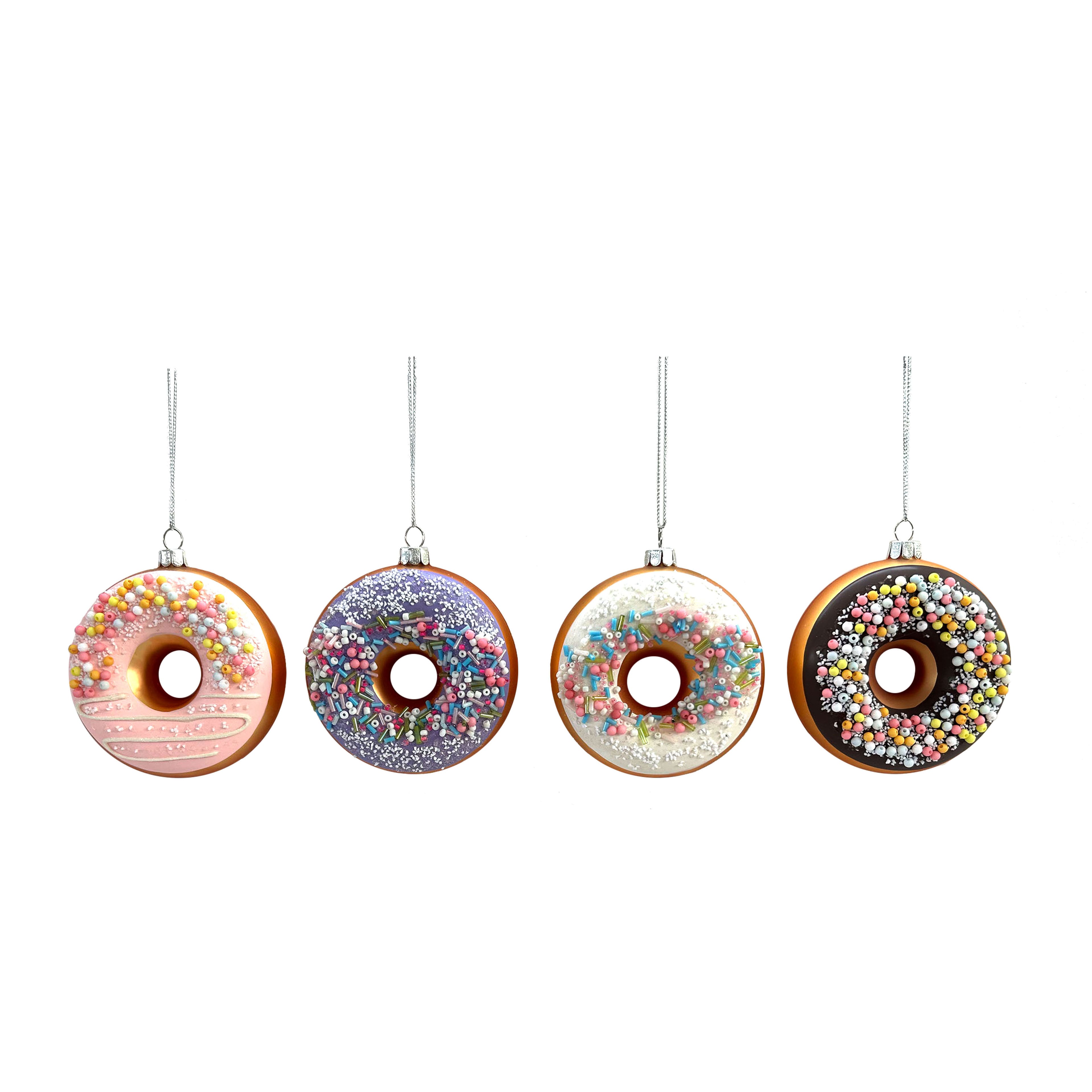 Assorted Donut with Sprinkles Glass Ornament, 1pc. by Ashland&#xAE;